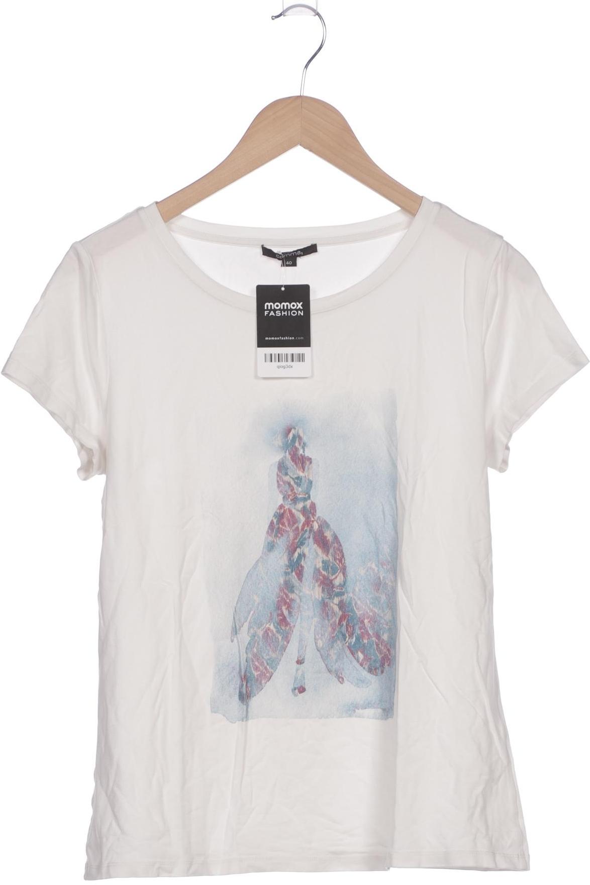 

Comma Damen T-Shirt, weiß, Gr. 40