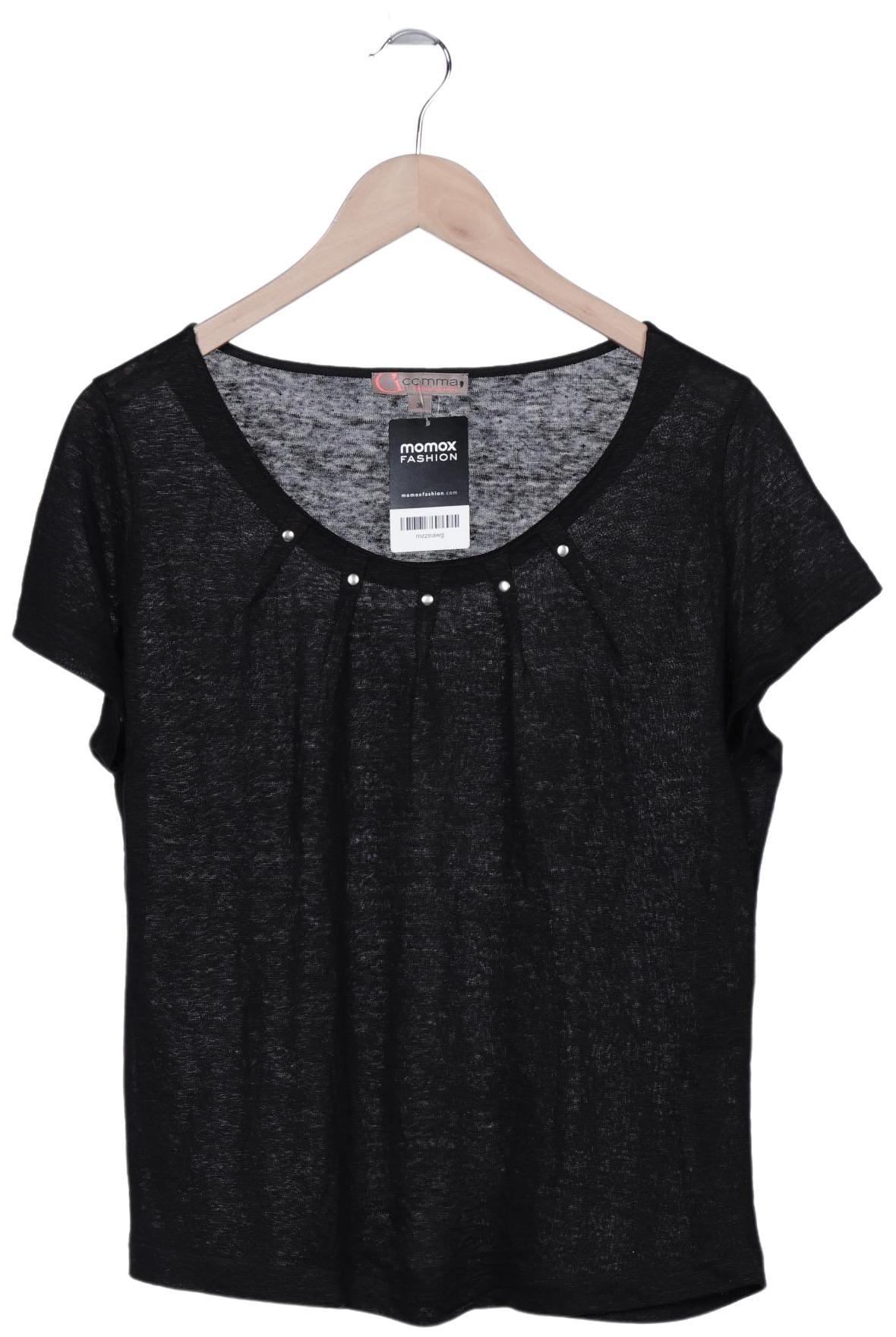 

Comma Damen T-Shirt, schwarz, Gr. 38