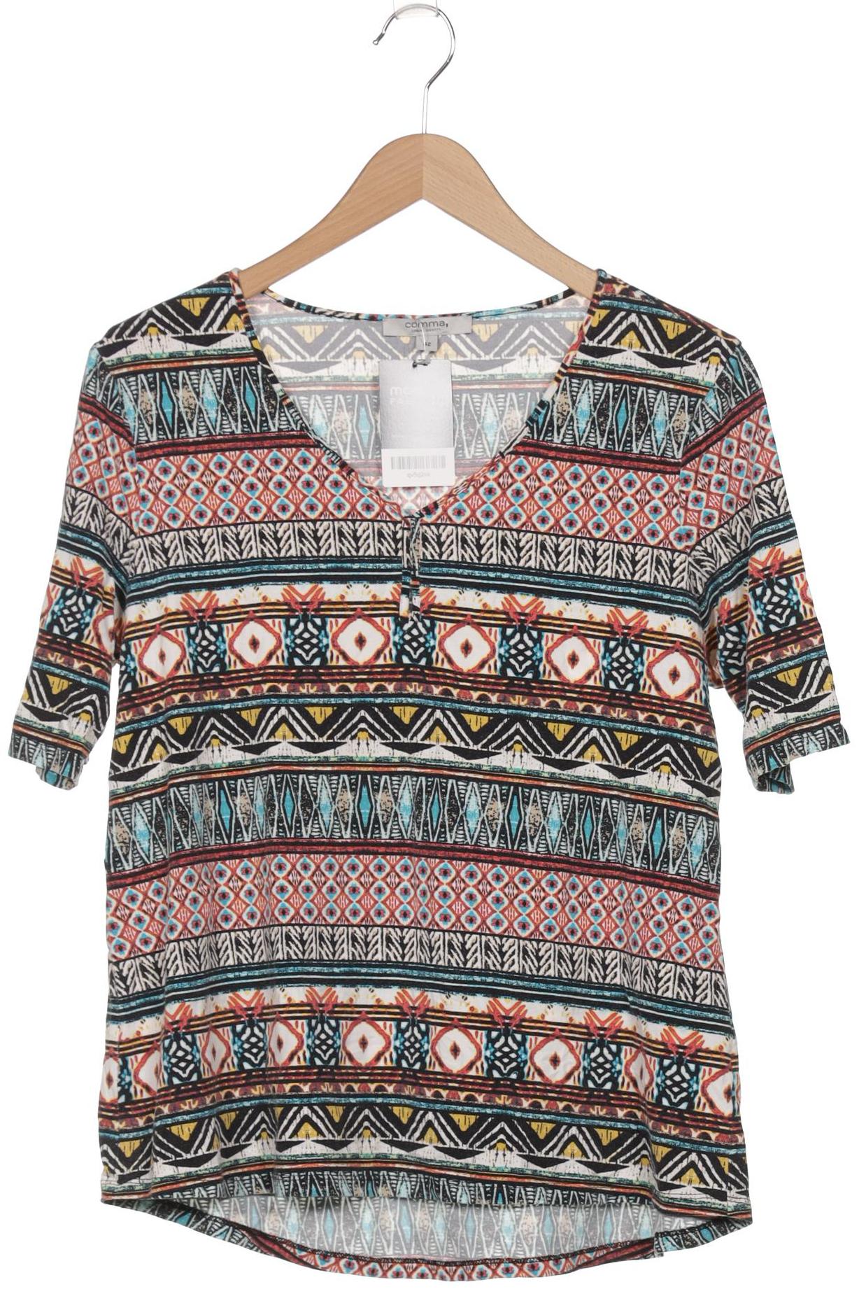 

Comma Damen T-Shirt, mehrfarbig, Gr. 42