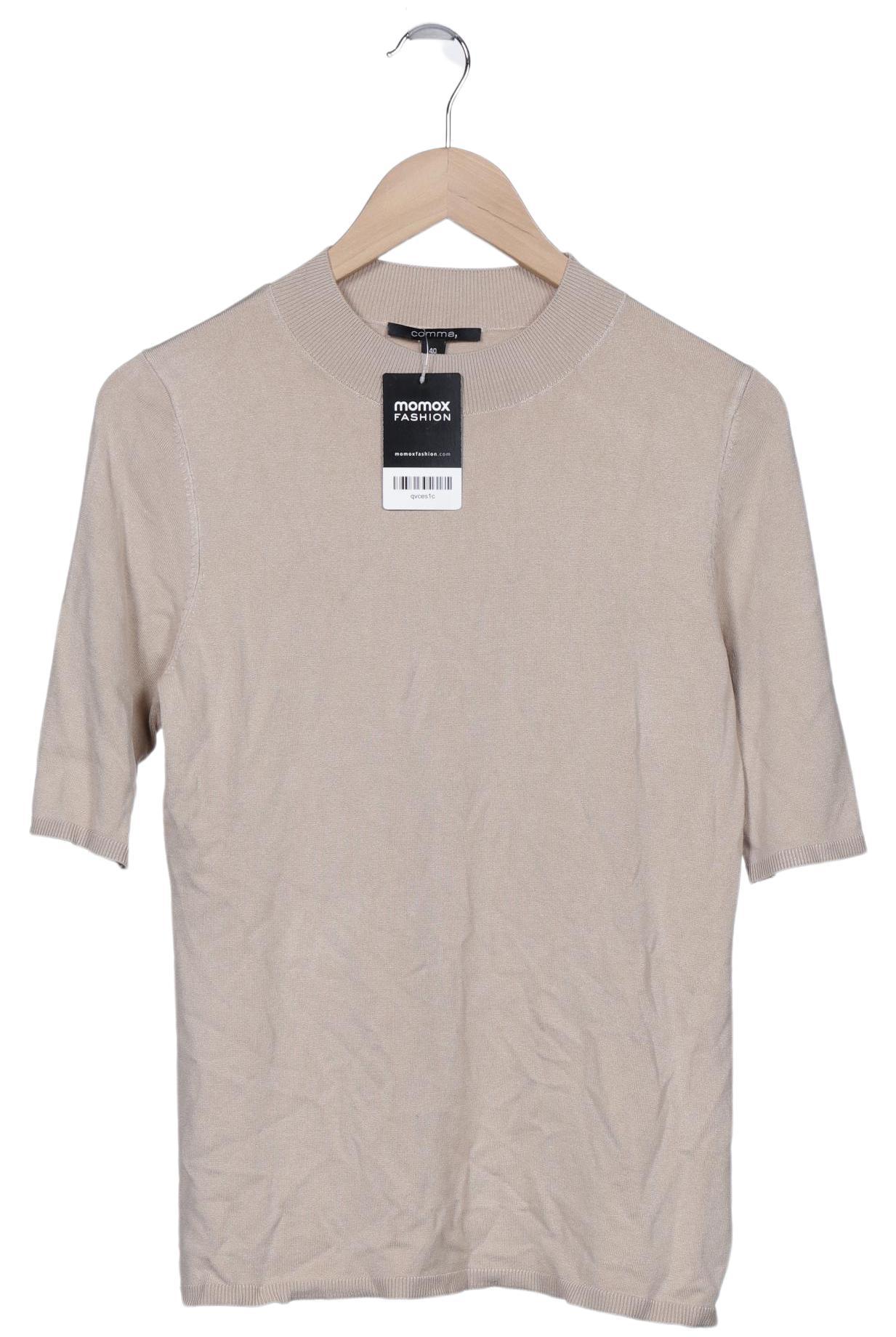 

Comma Damen T-Shirt, beige, Gr. 40