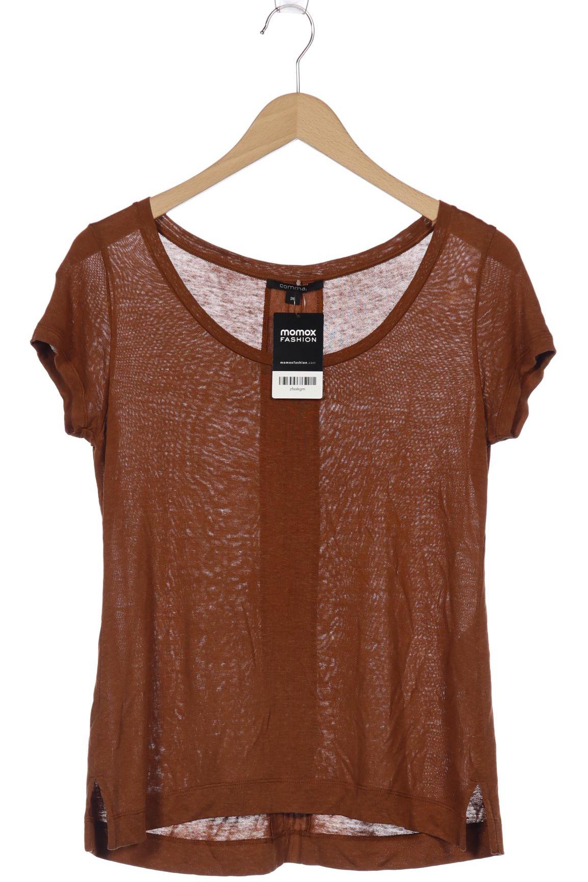 

Comma Damen T-Shirt, braun, Gr. 36