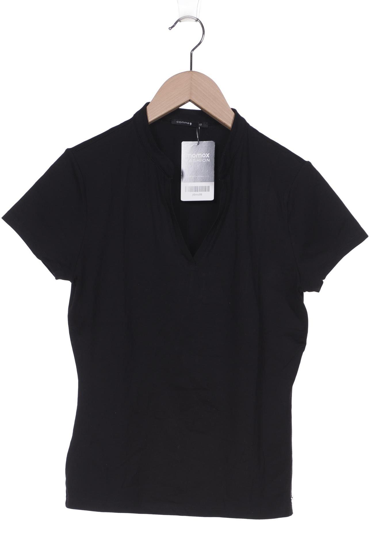 

Comma Damen T-Shirt, schwarz