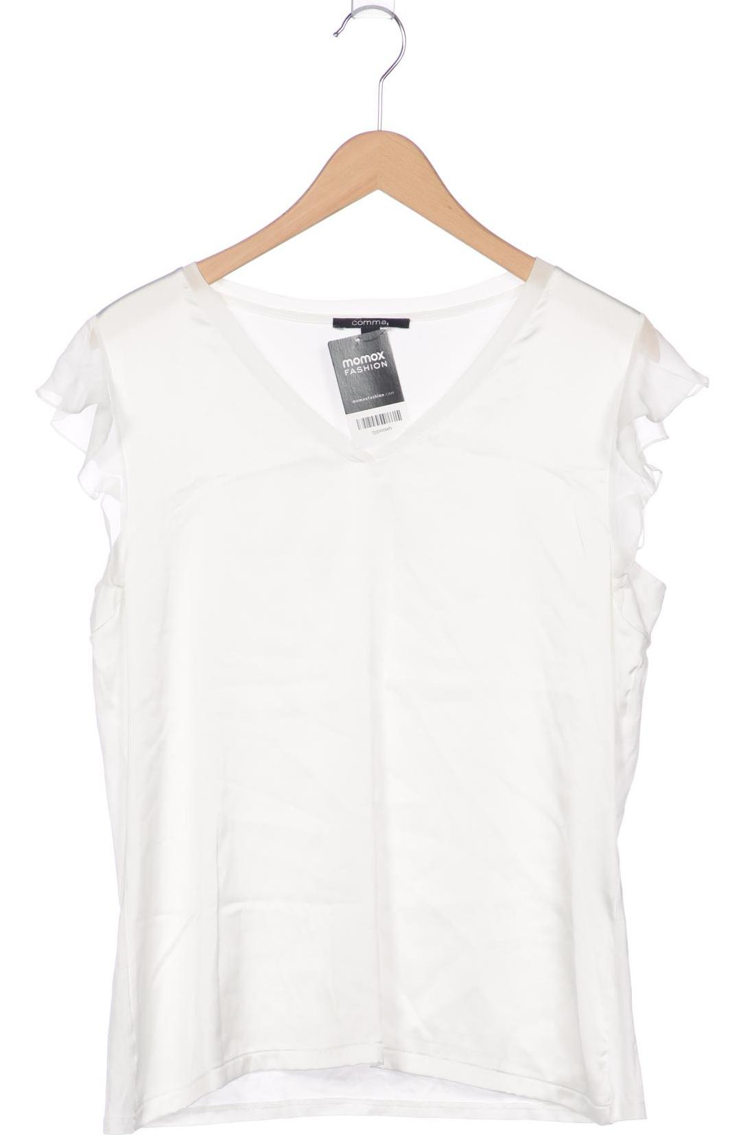 

Comma Damen T-Shirt, weiß, Gr. 42