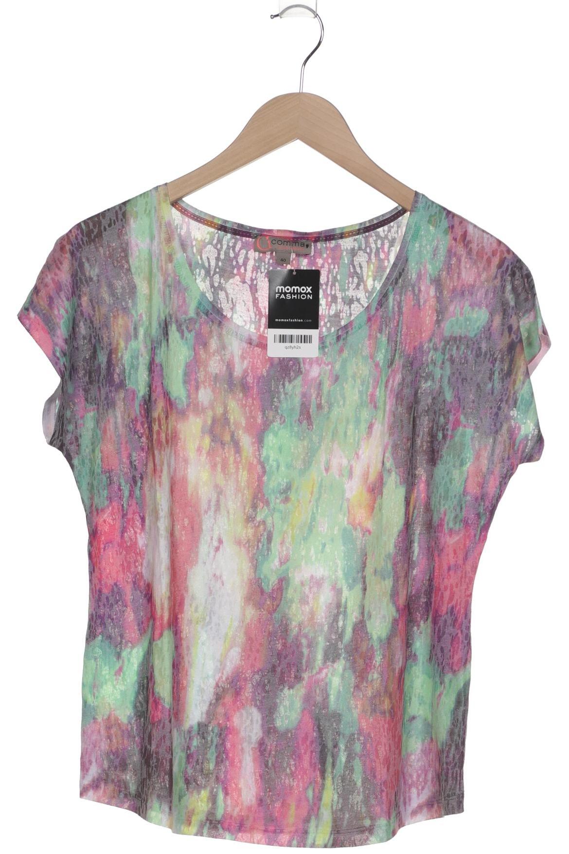 

Comma Damen T-Shirt, mehrfarbig, Gr. 40