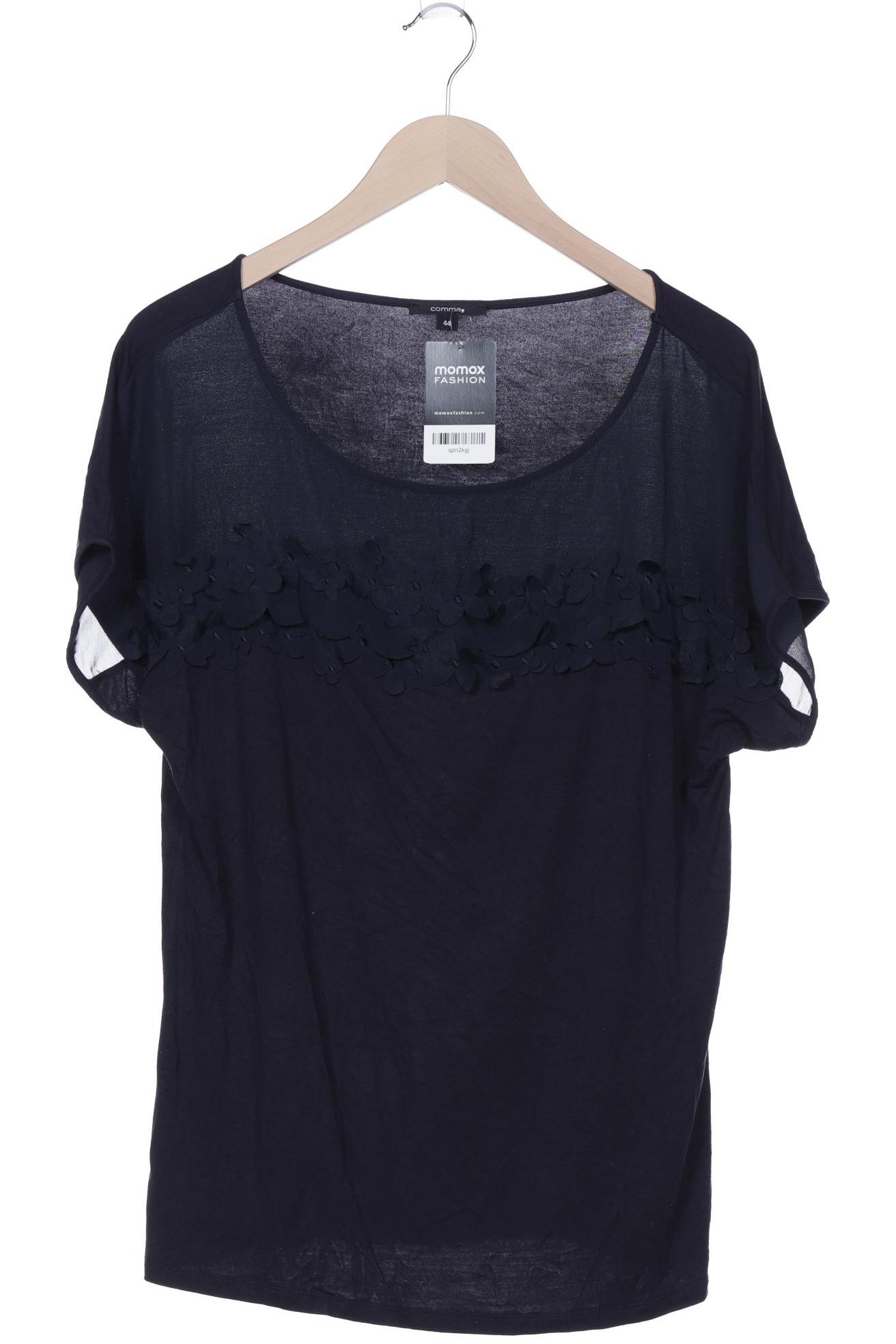

Comma Damen T-Shirt, marineblau