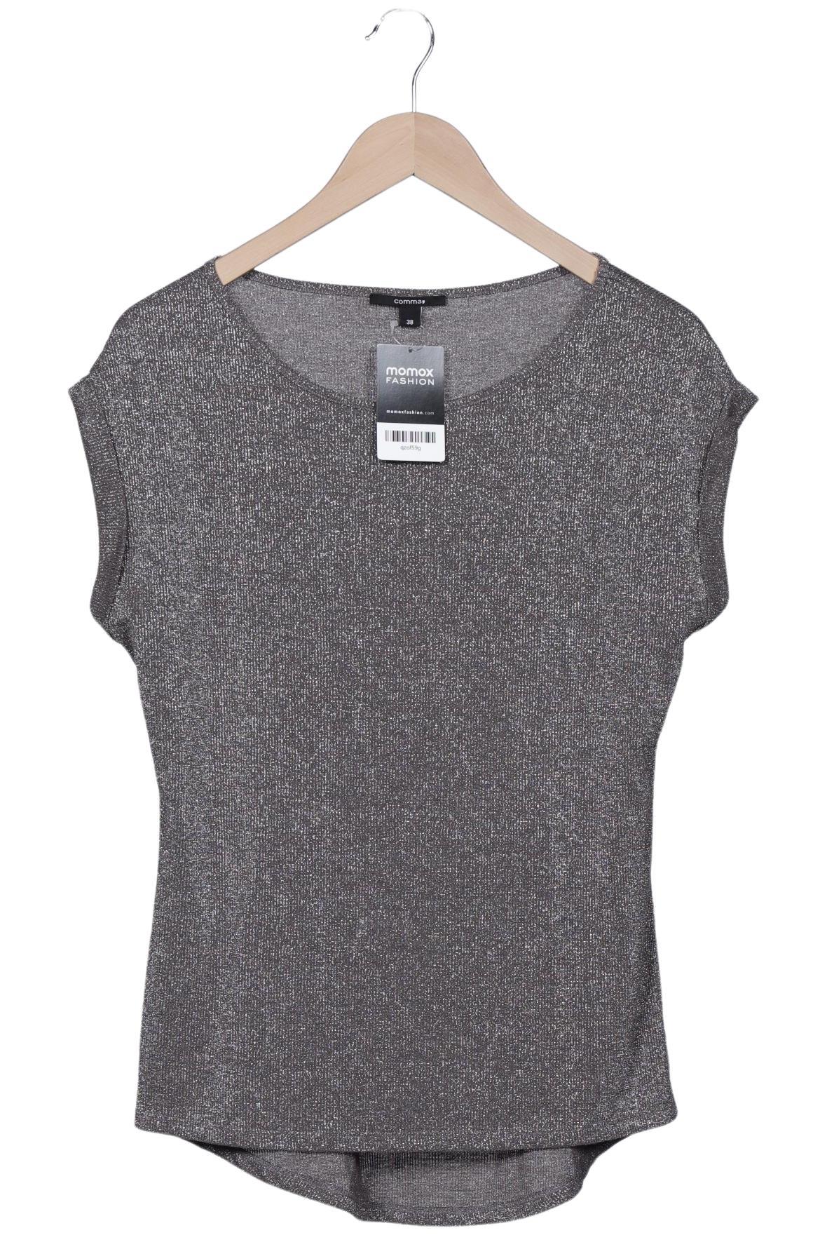 

Comma Damen T-Shirt, grau, Gr. 38