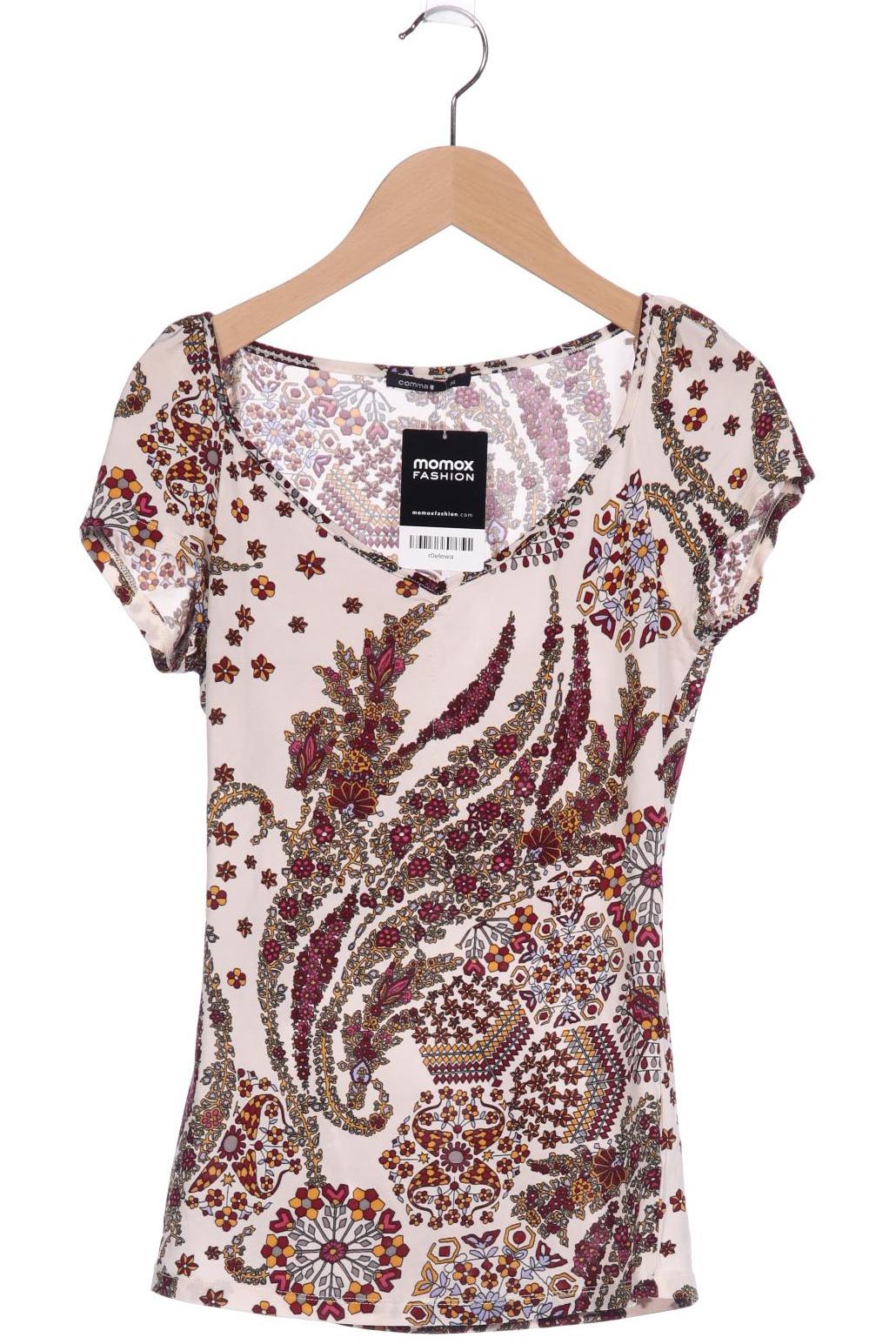 

Comma Damen T-Shirt, cremeweiß