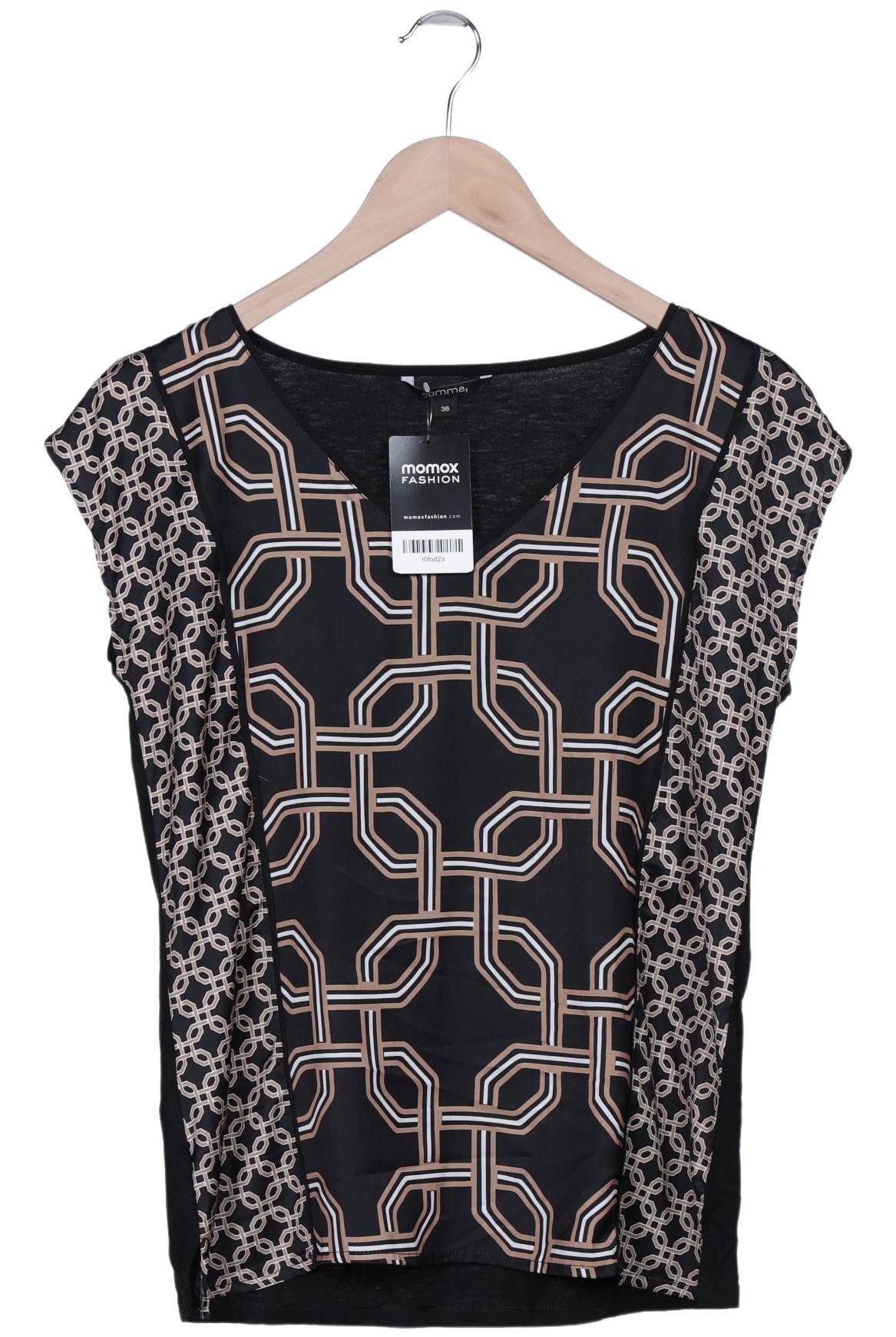 

Comma Damen T-Shirt, schwarz, Gr. 36