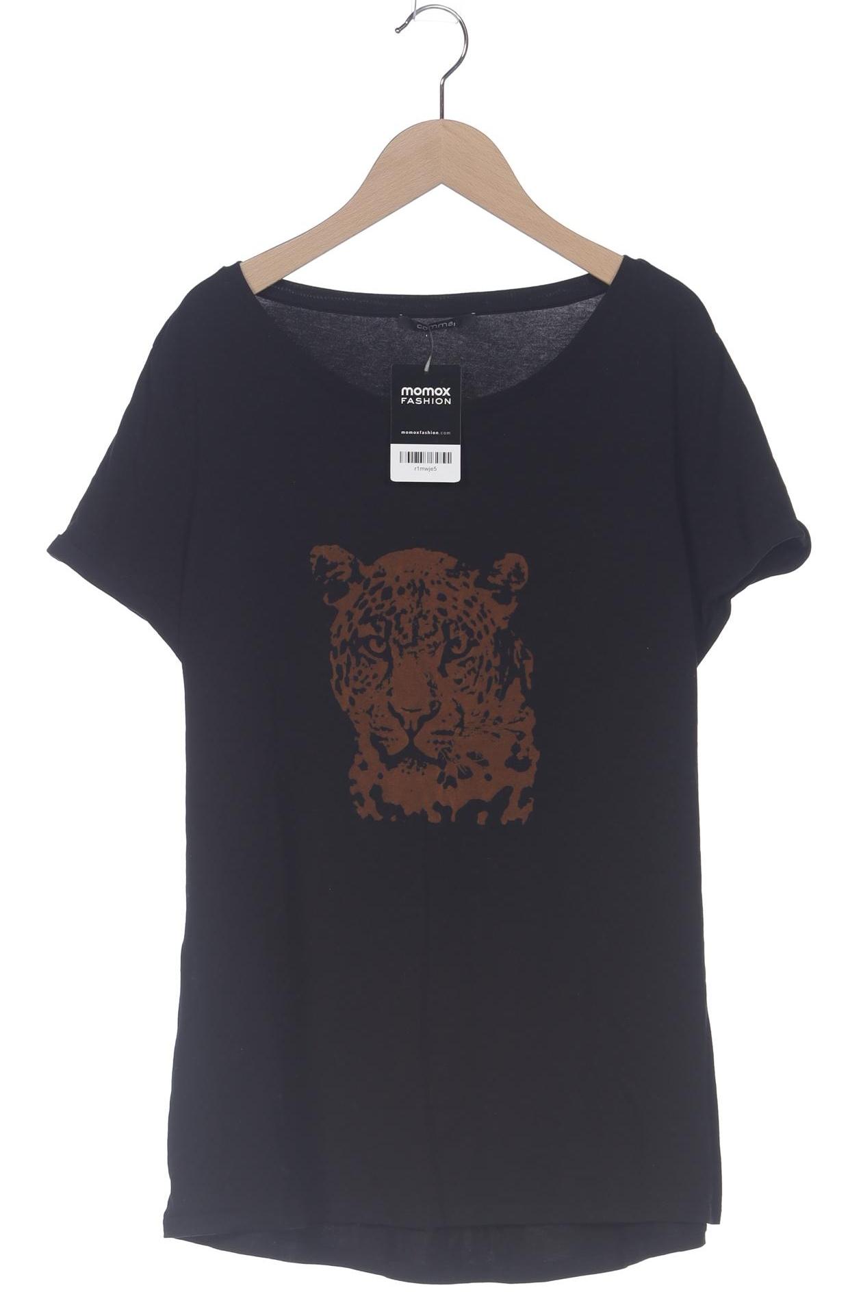 

Comma Damen T-Shirt, schwarz, Gr. 44