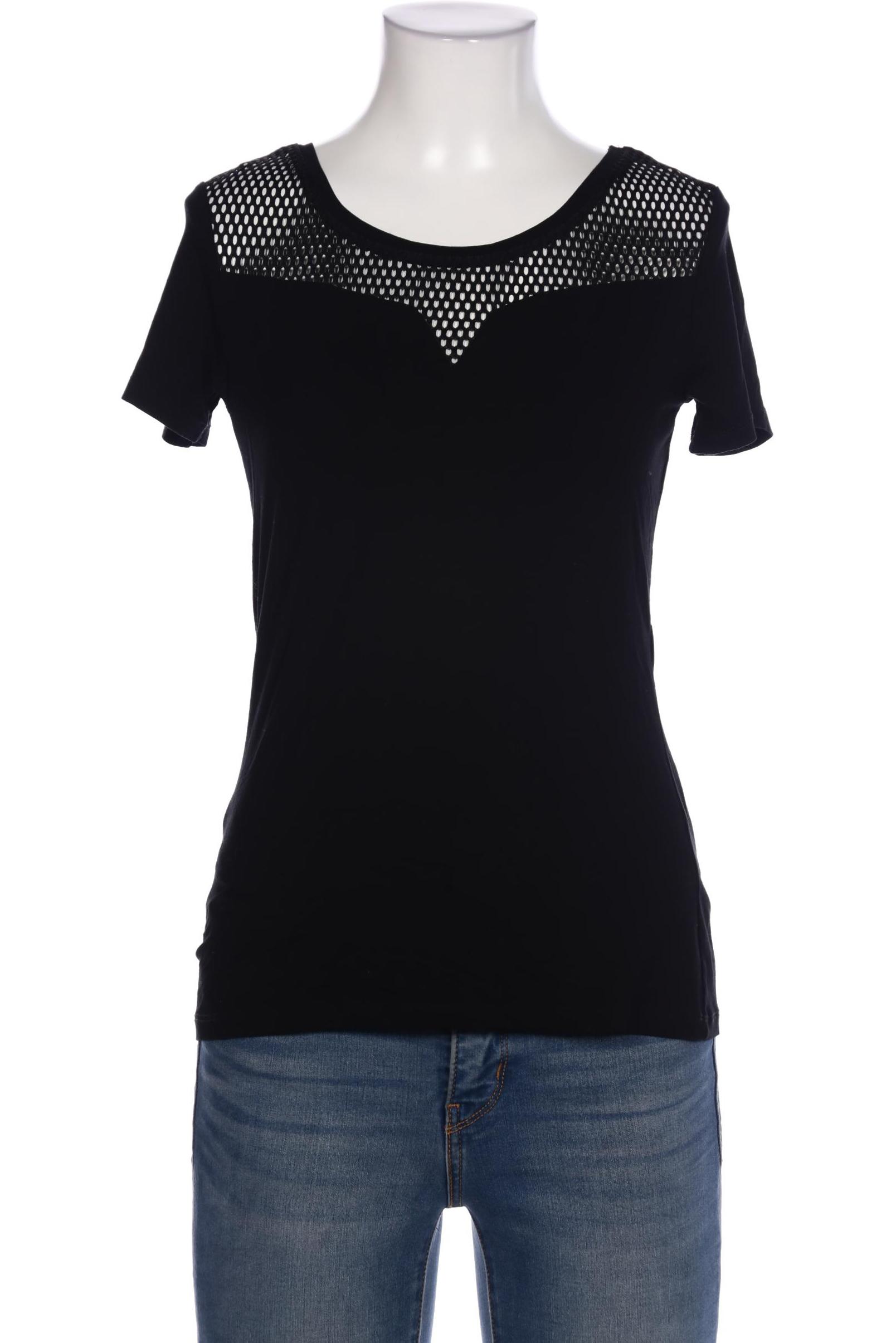 

Comma Damen T-Shirt, schwarz