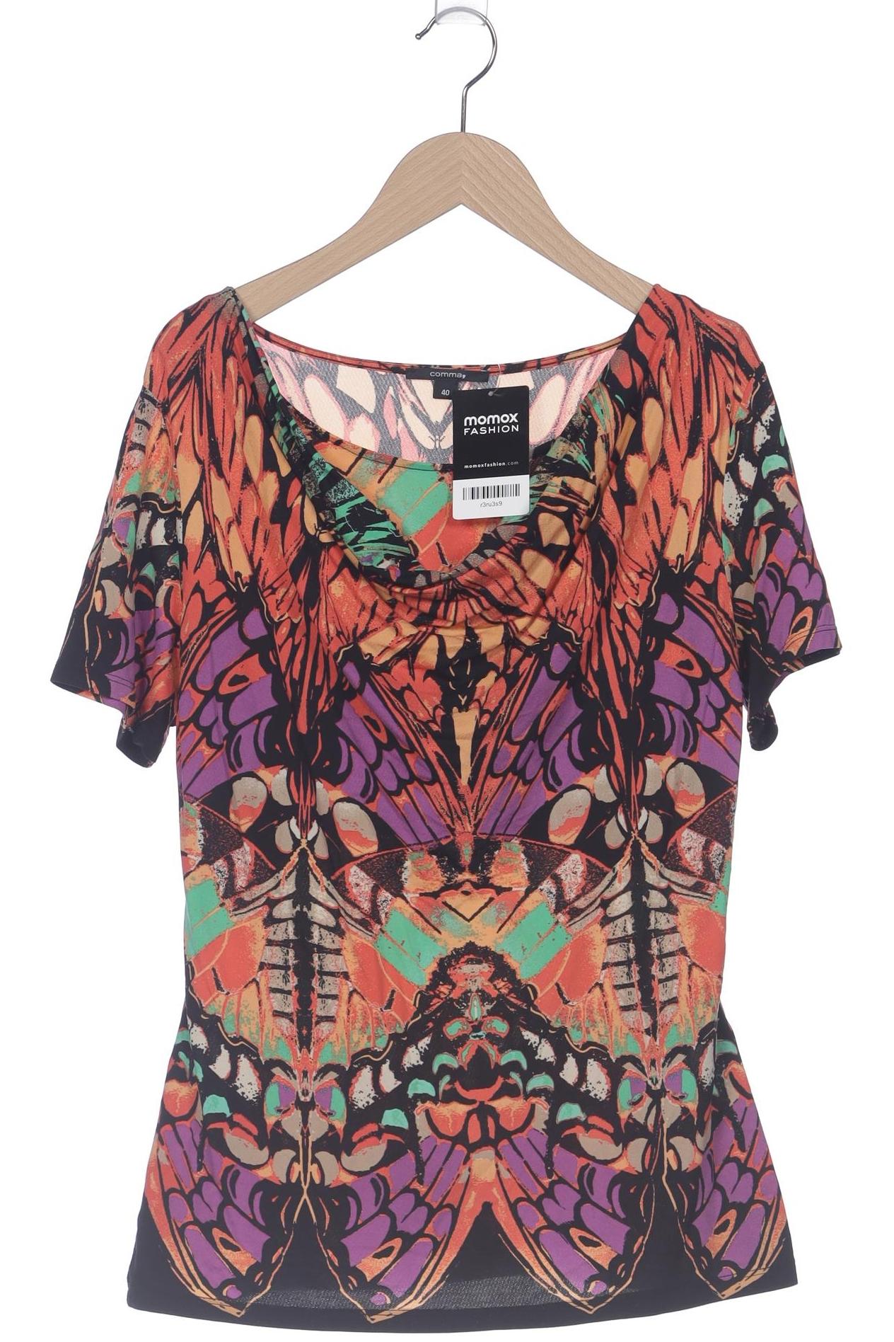 

Comma Damen T-Shirt, mehrfarbig, Gr. 40