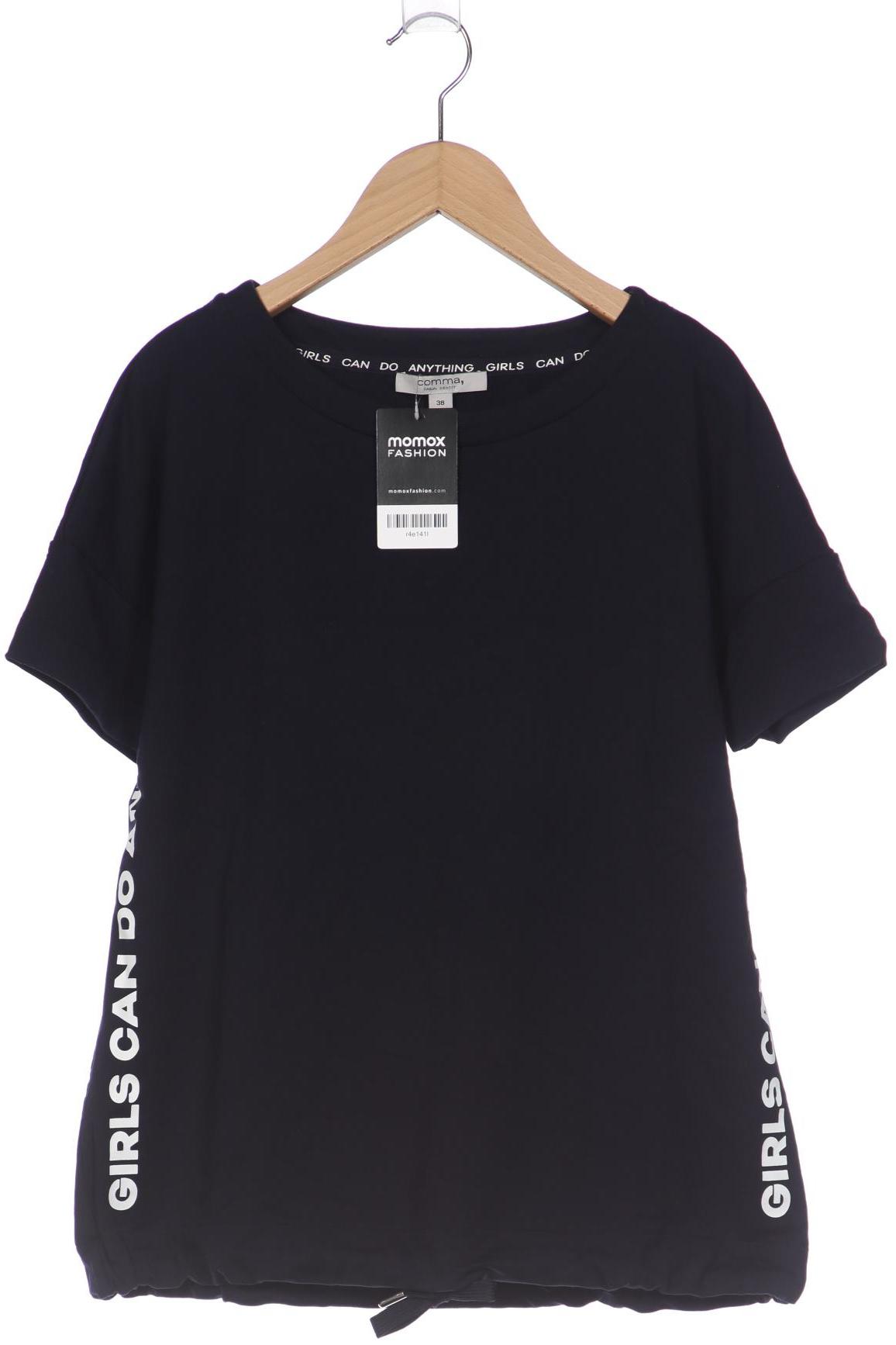 

Comma Damen T-Shirt, marineblau