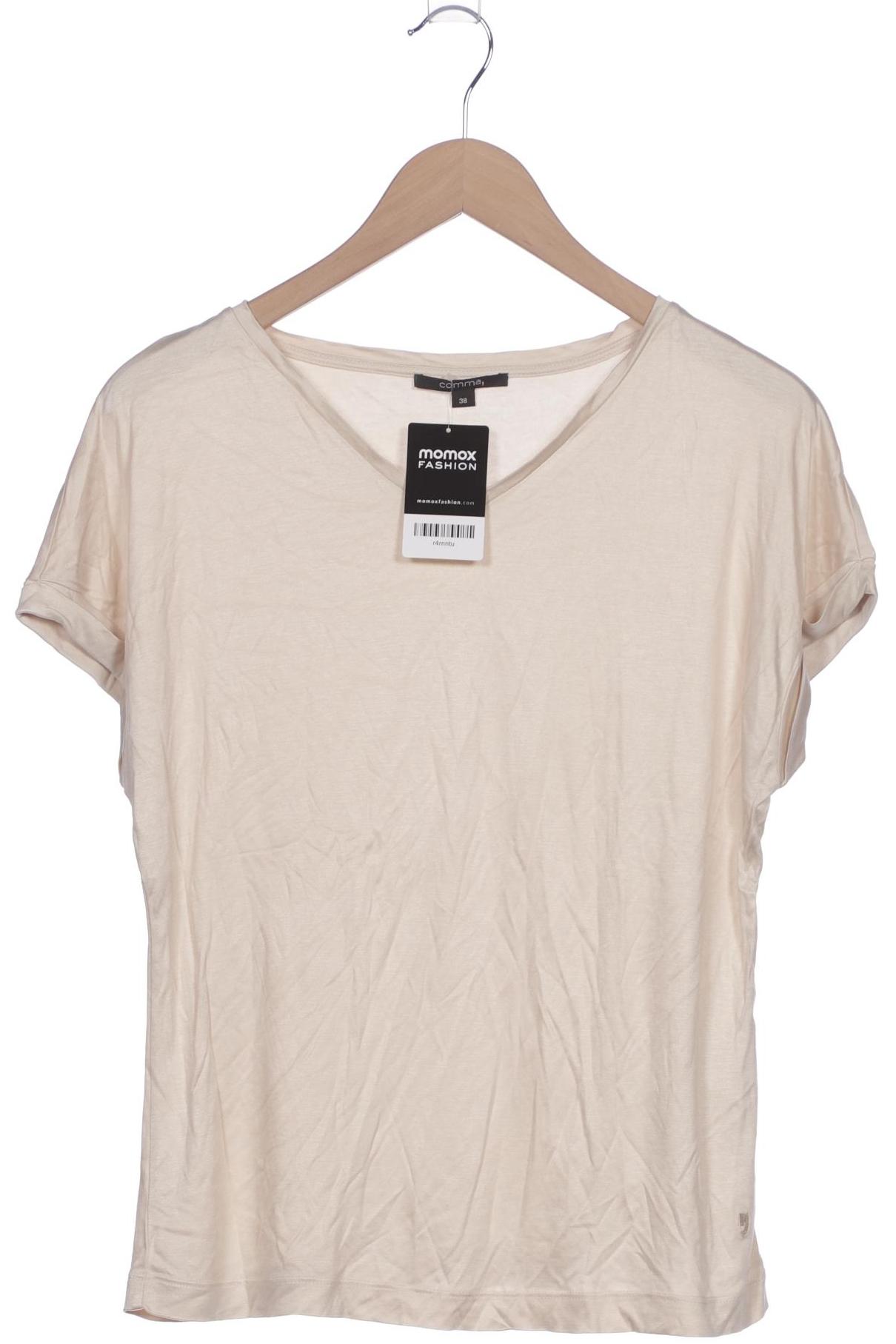 

Comma Damen T-Shirt, cremeweiß, Gr. 38