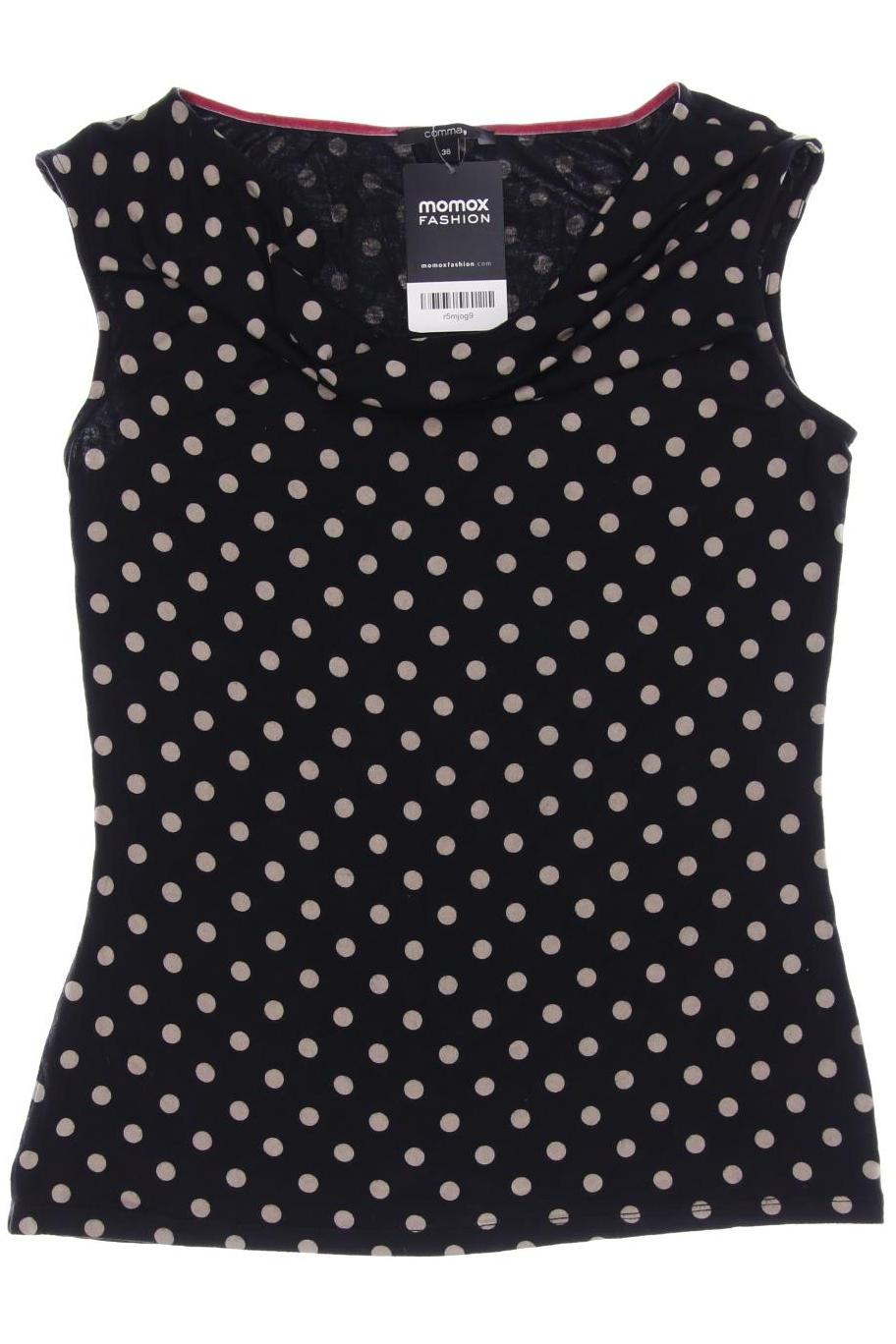 

Comma Damen T-Shirt, schwarz