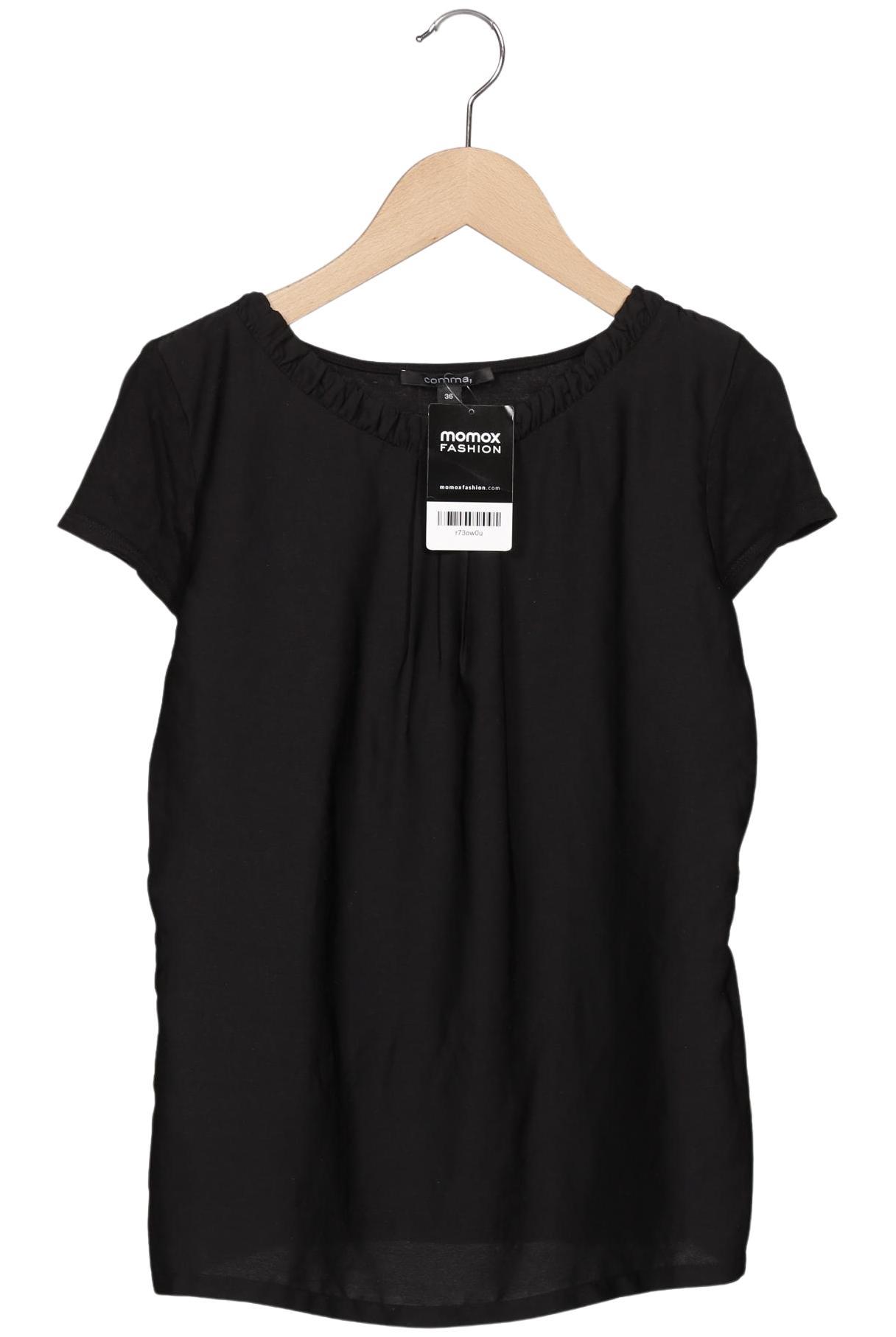 

Comma Damen T-Shirt, schwarz, Gr. 36