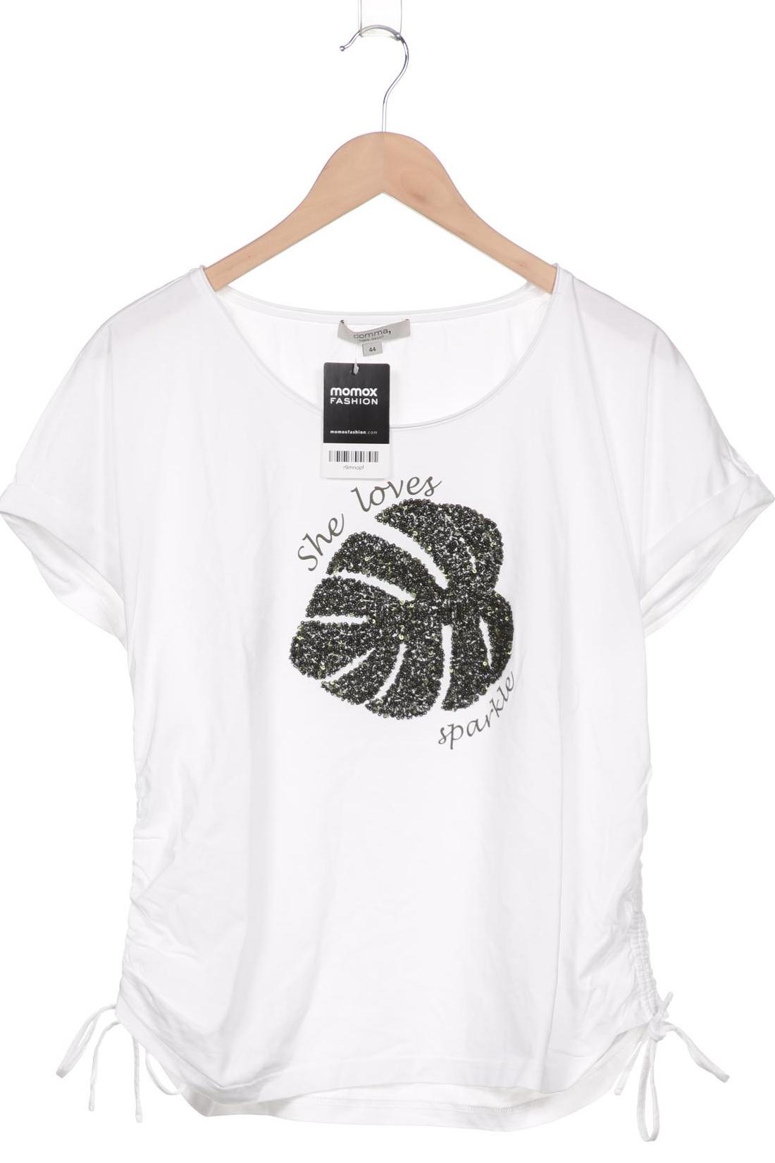 

Comma Damen T-Shirt, weiß