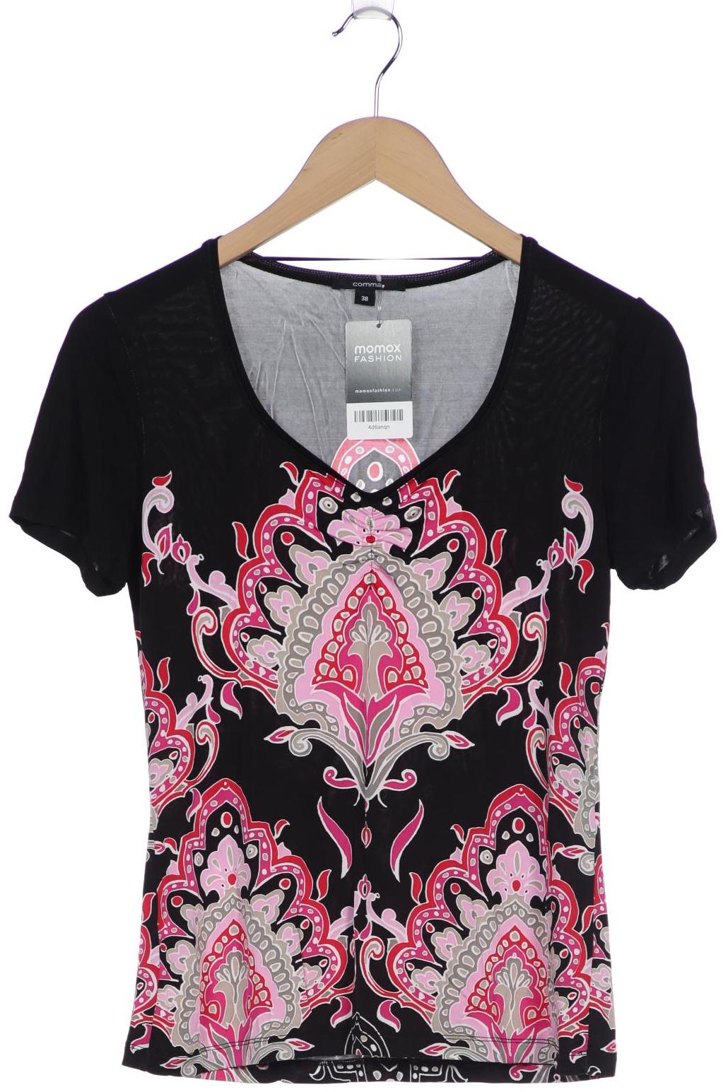 

Comma Damen T-Shirt, schwarz