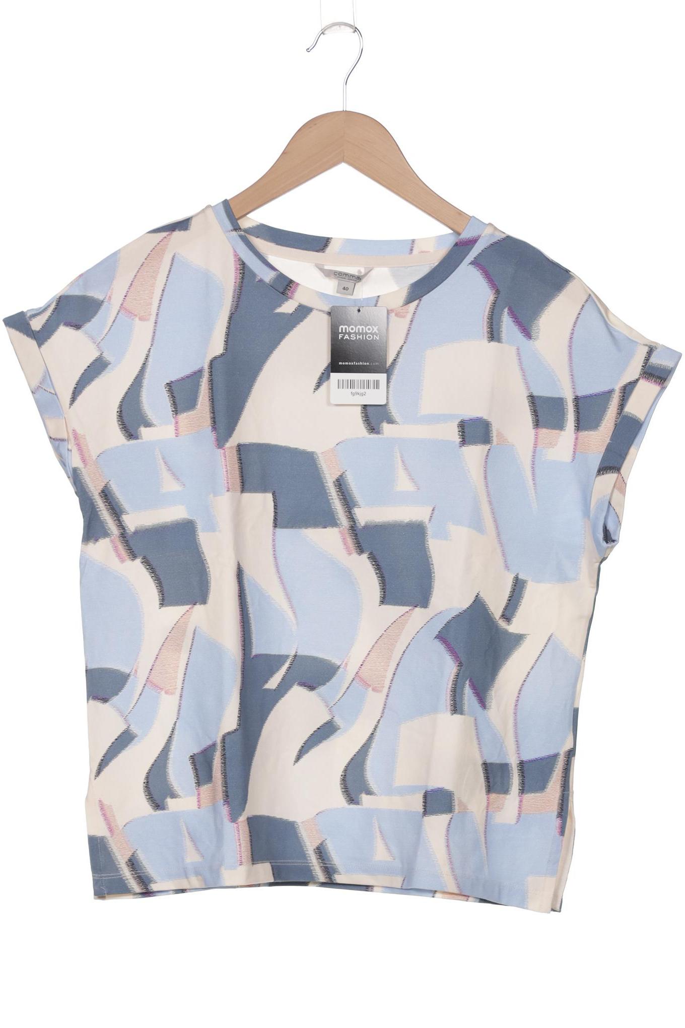 

Comma Damen T-Shirt, blau, Gr. 40