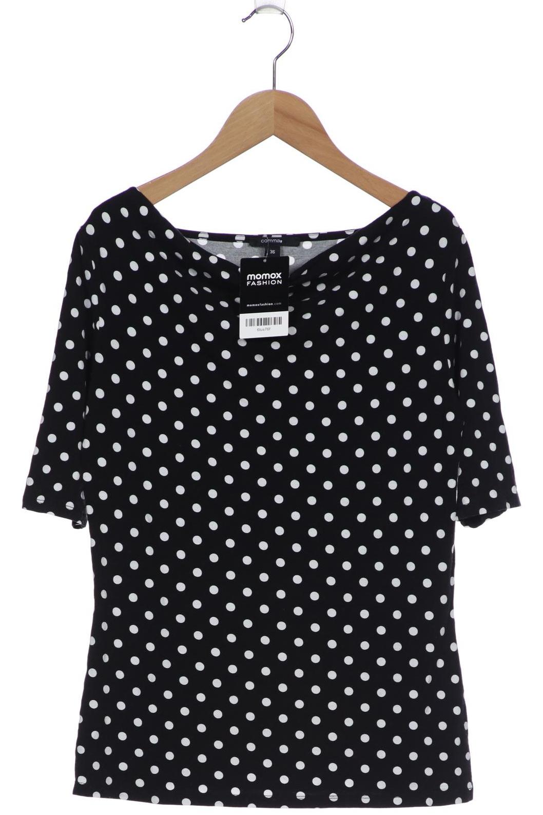 

Comma Damen T-Shirt, schwarz, Gr. 36