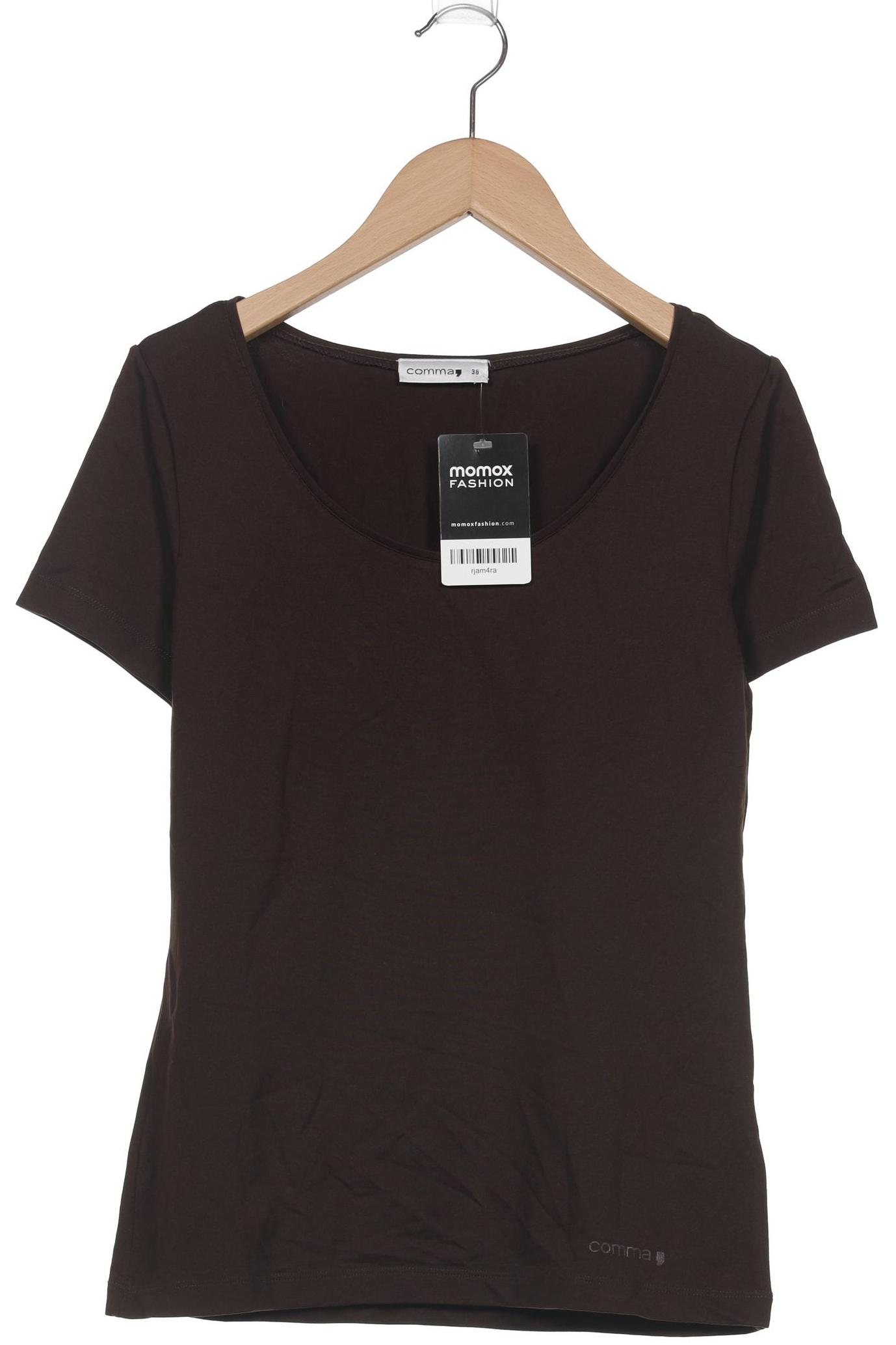 

Comma Damen T-Shirt, braun, Gr. 38