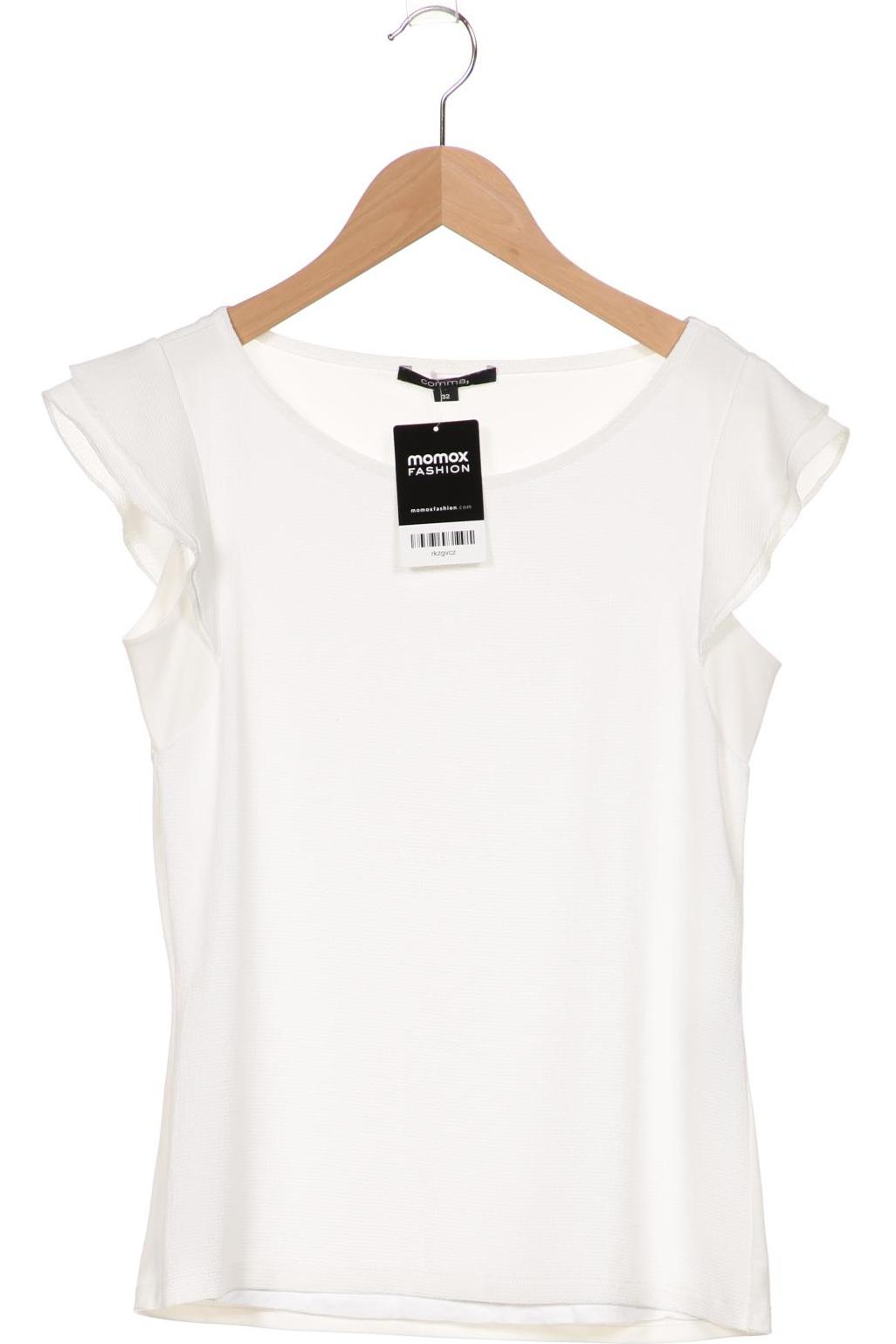 

Comma Damen T-Shirt, weiß