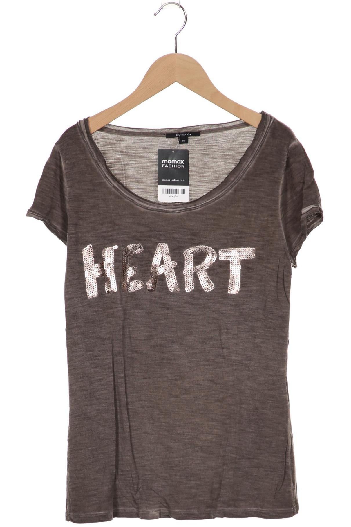 

Comma Damen T-Shirt, braun