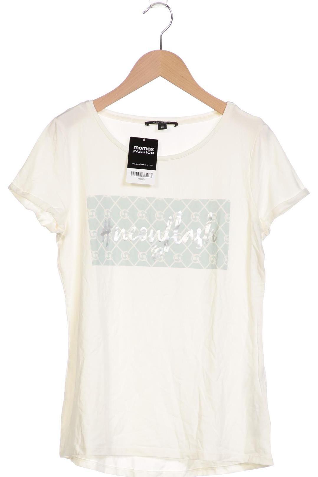 

Comma Damen T-Shirt, cremeweiß, Gr. 38
