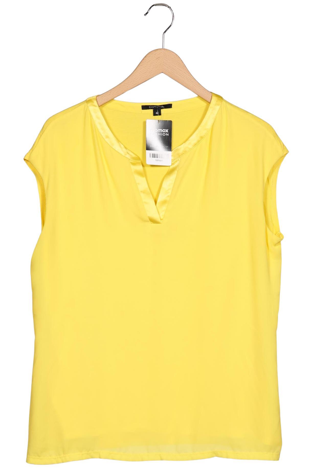 

Comma Damen T-Shirt, gelb, Gr. 42