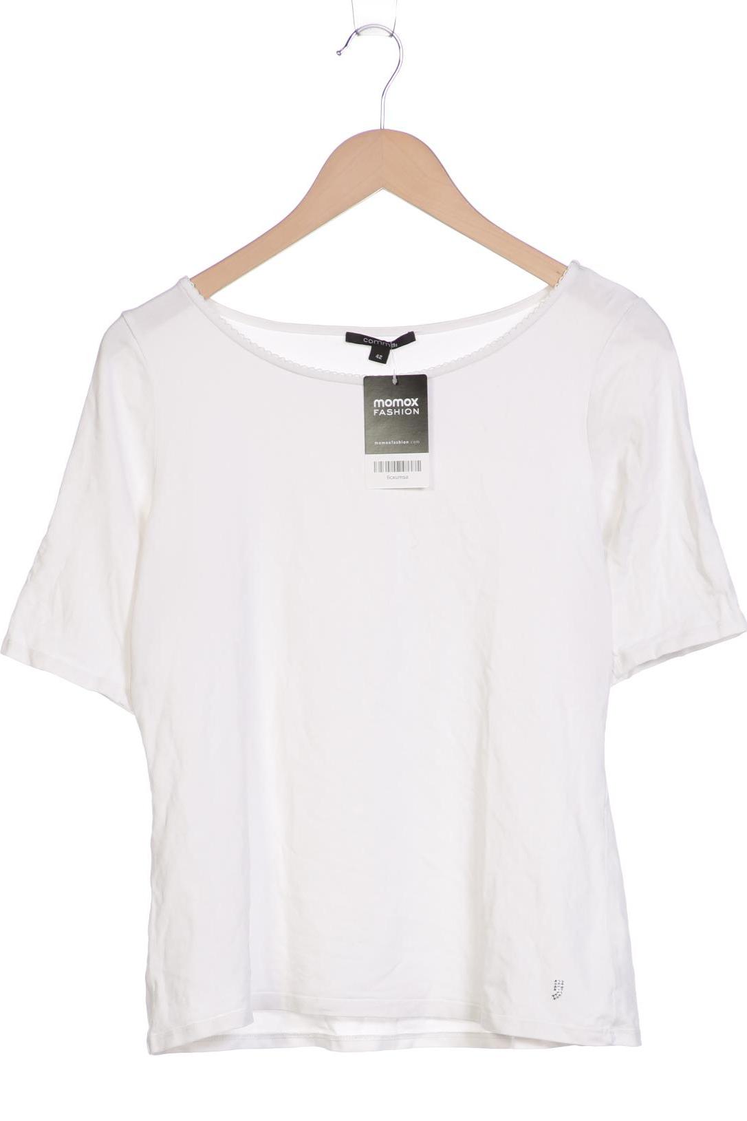

Comma Damen T-Shirt, weiß, Gr. 42