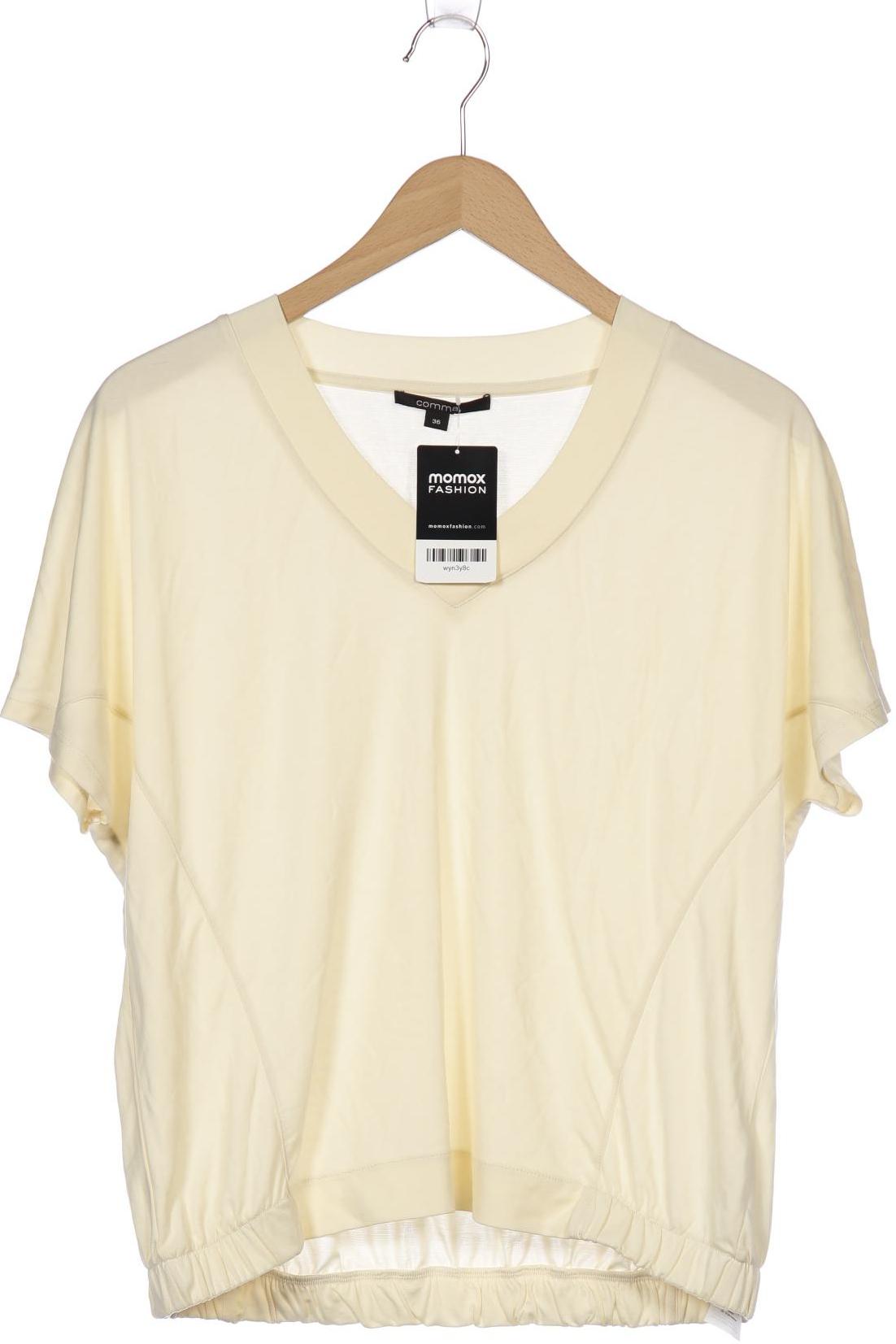 

Comma Damen T-Shirt, cremeweiß, Gr. 36
