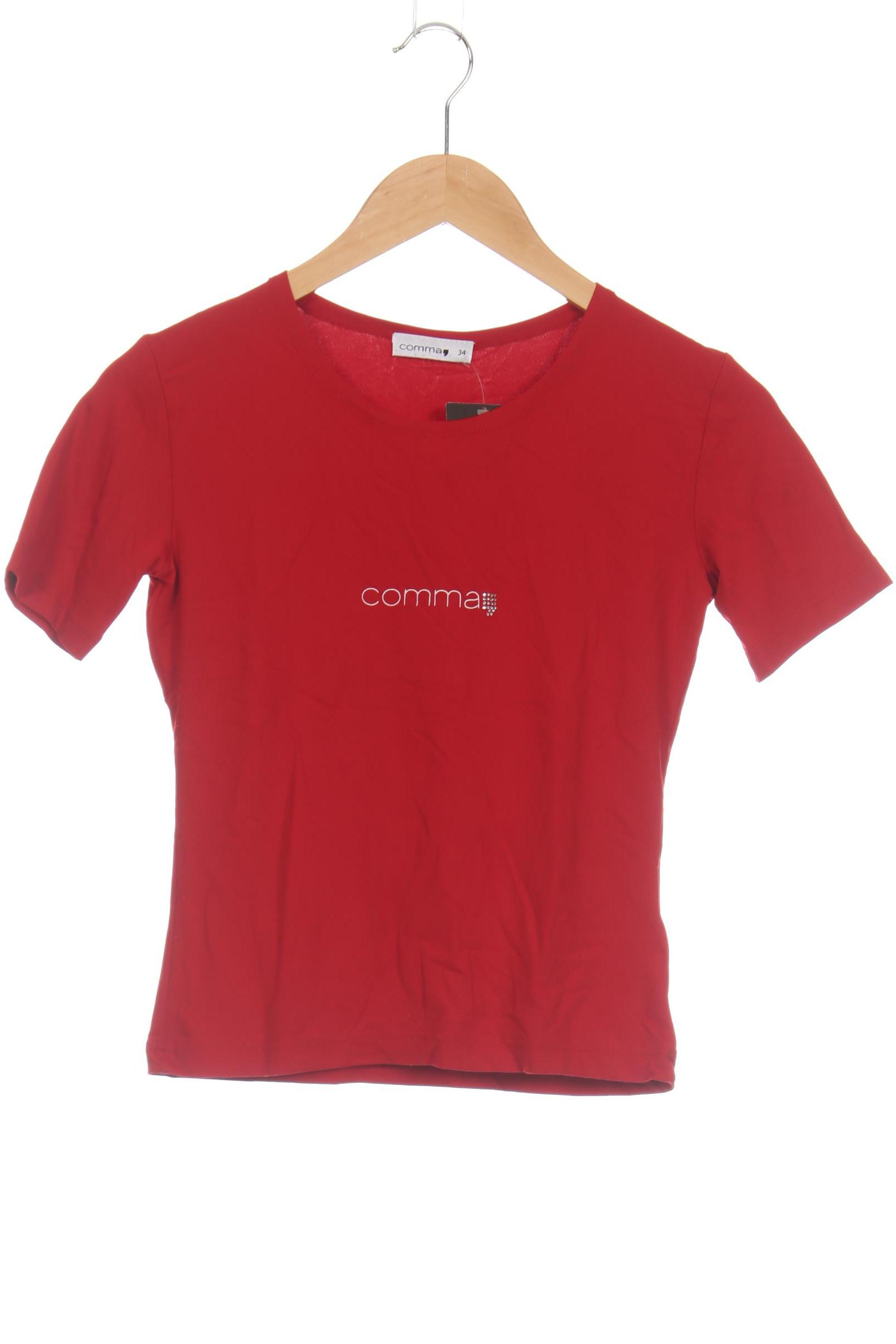 

Comma Damen T-Shirt, rot, Gr. 34