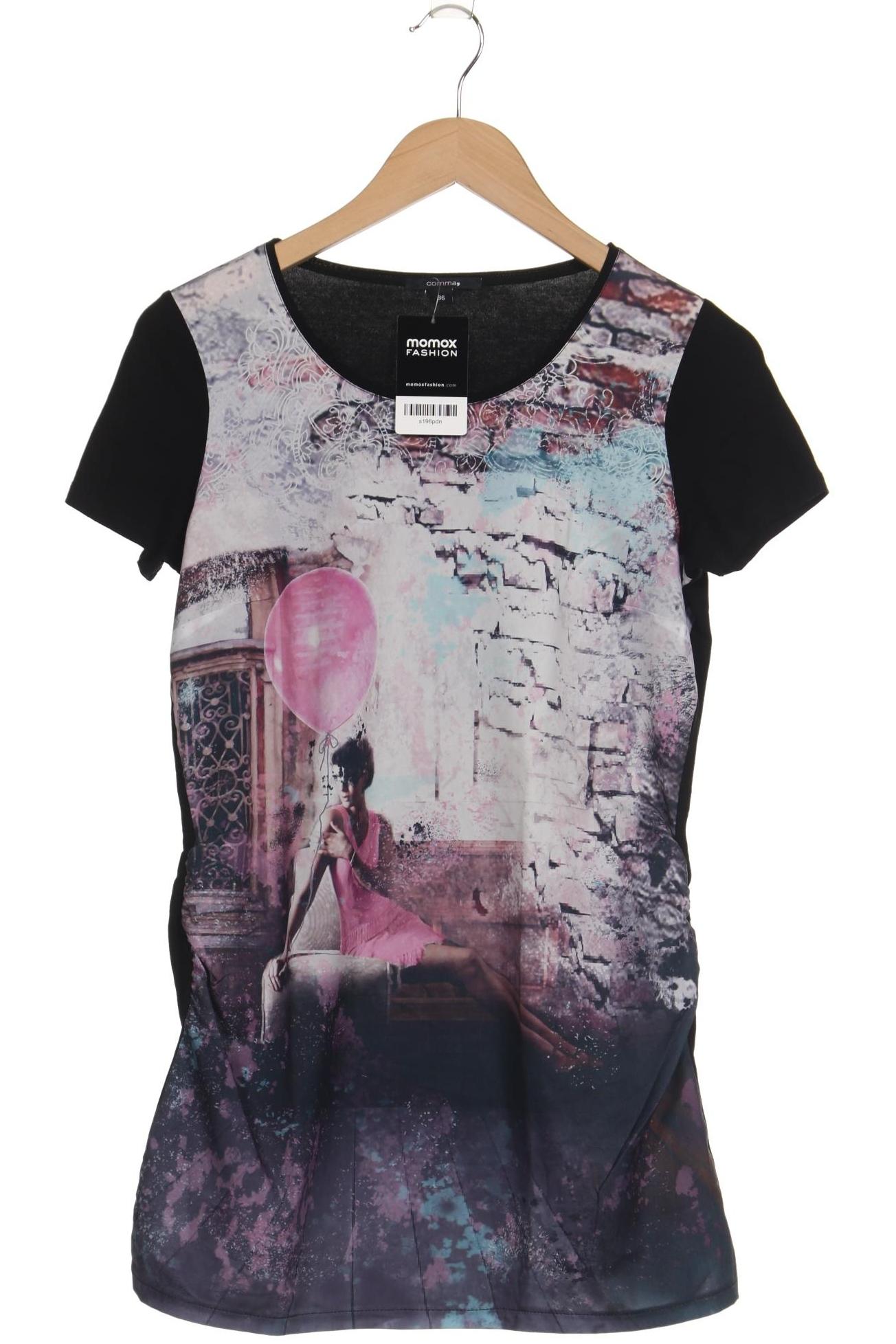 

Comma Damen T-Shirt, mehrfarbig, Gr. 36