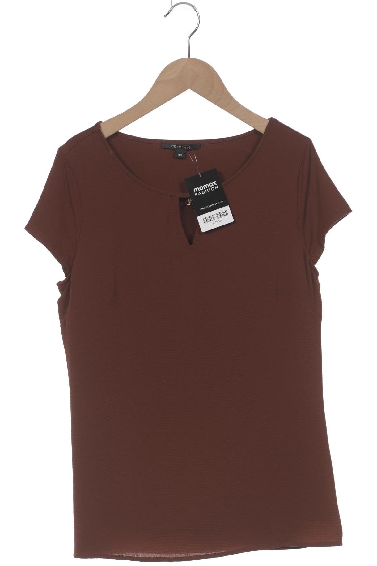 

Comma Damen T-Shirt, braun, Gr. 40