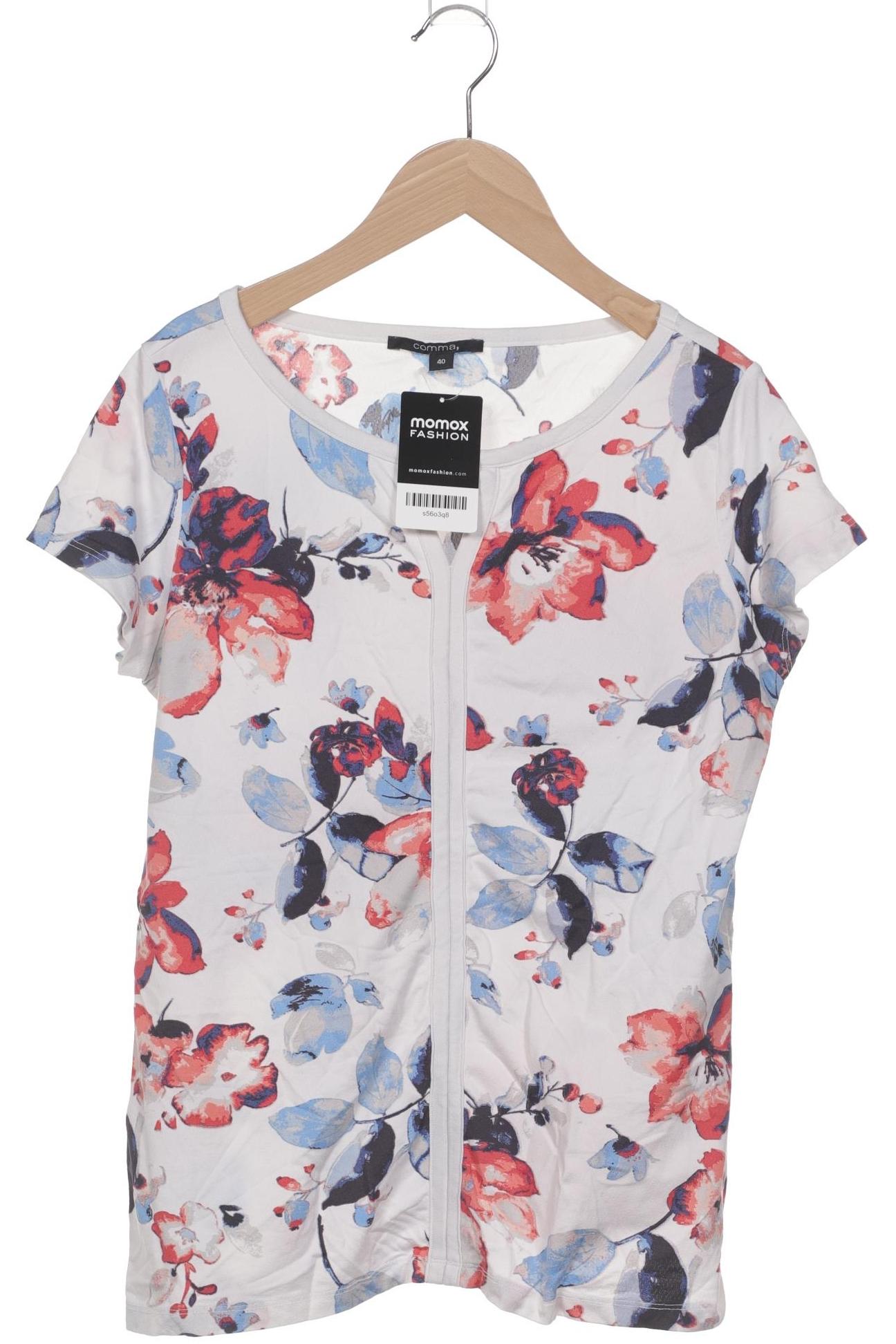 

Comma Damen T-Shirt, weiß, Gr. 40