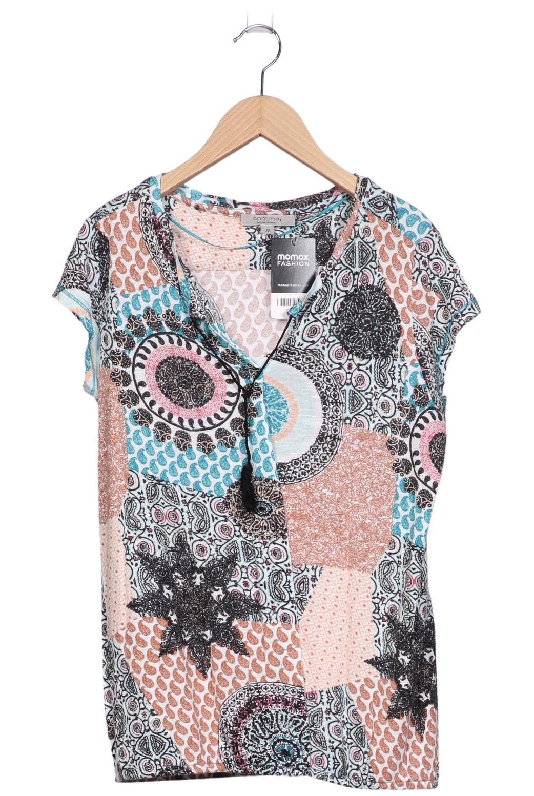 

Comma Damen T-Shirt, mehrfarbig, Gr. 38