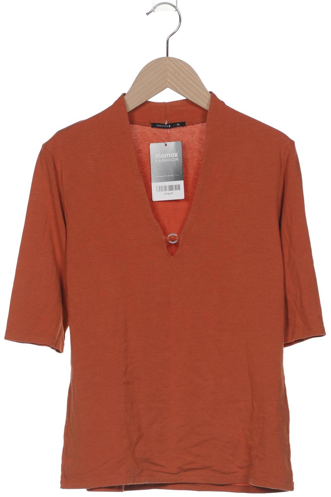 

Comma Damen T-Shirt, orange, Gr. 36