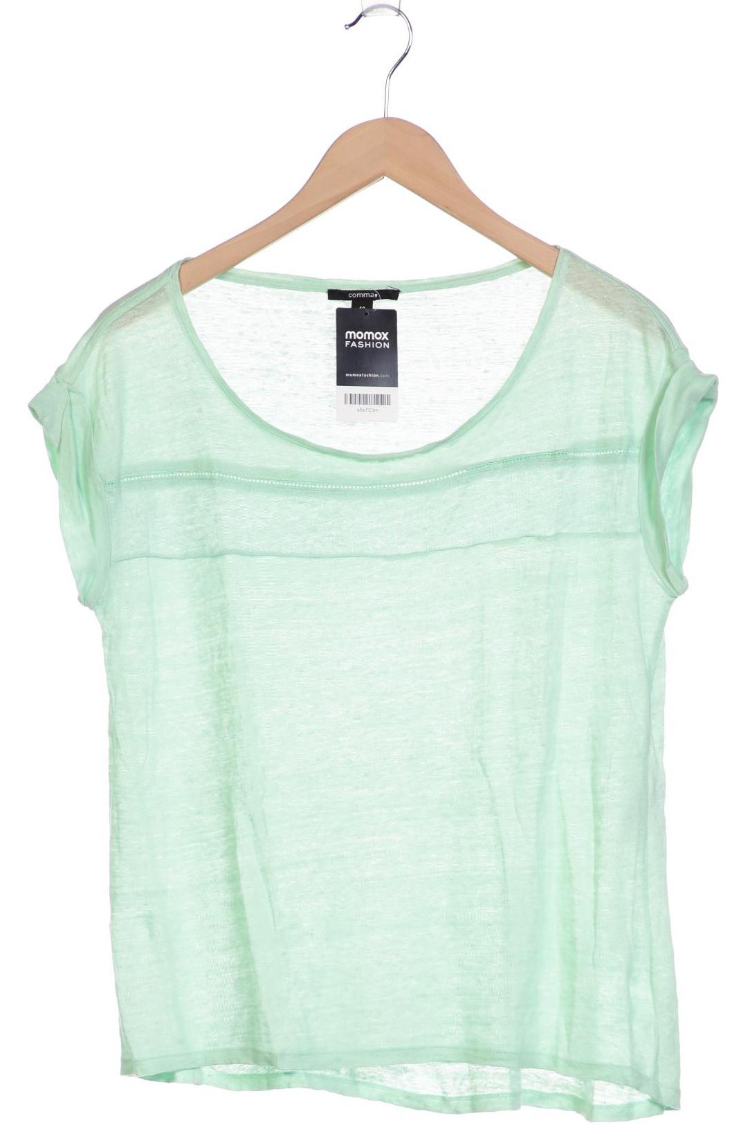

Comma Damen T-Shirt, hellgrün, Gr. 40