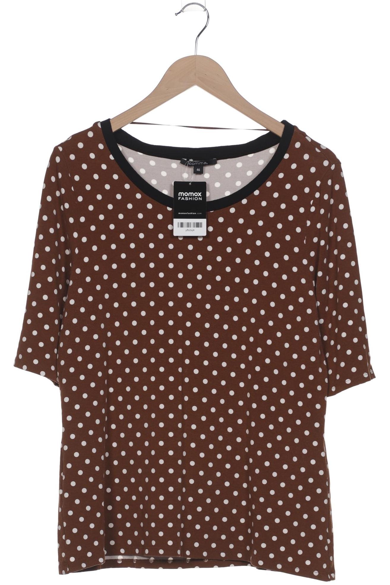 

Comma Damen T-Shirt, braun, Gr. 46