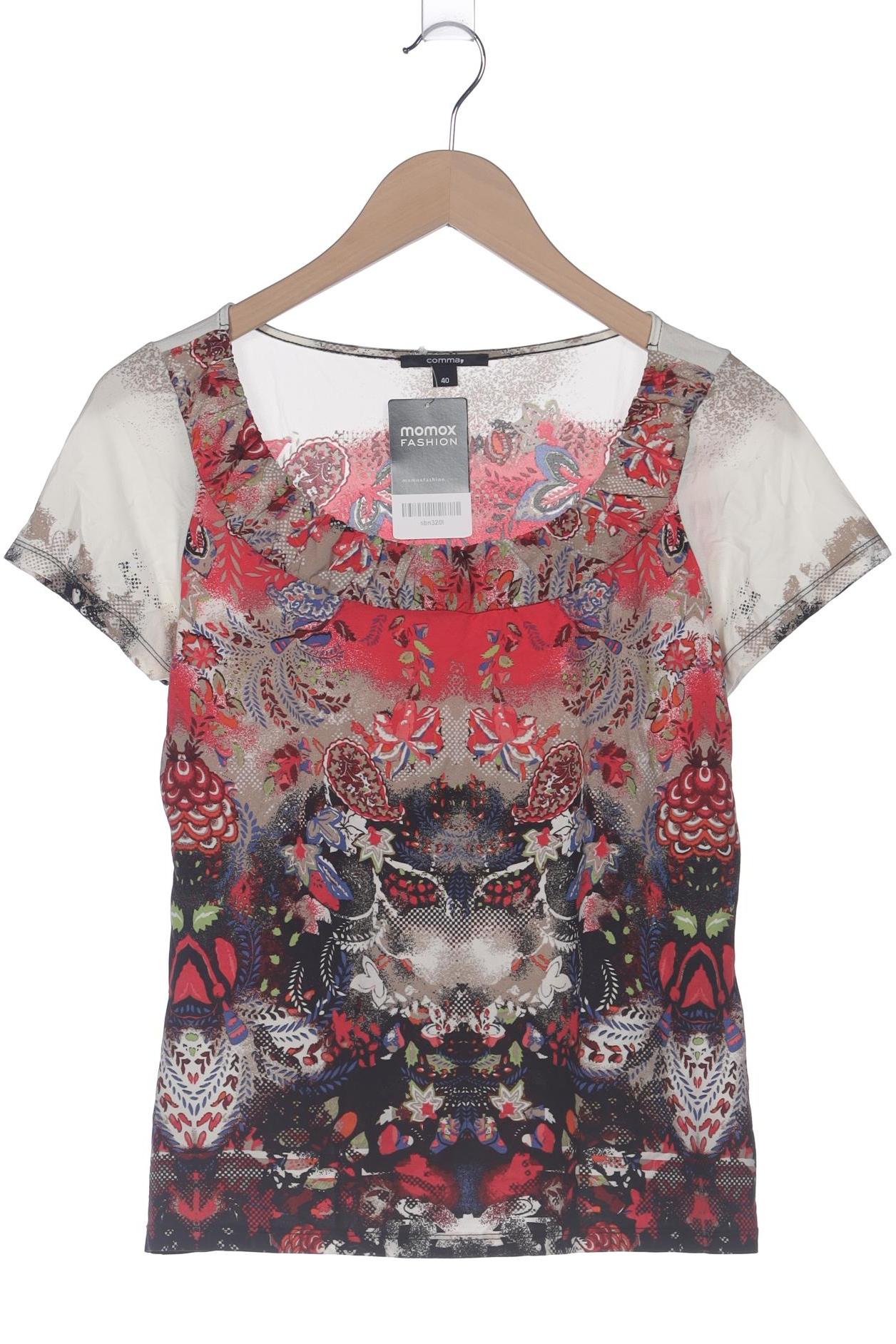 

Comma Damen T-Shirt, mehrfarbig, Gr. 40