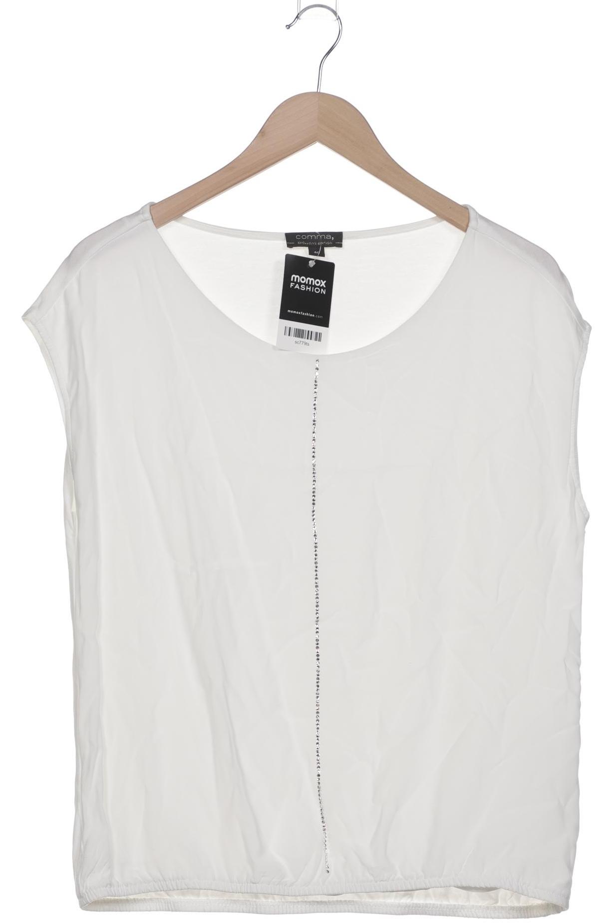 

Comma Damen T-Shirt, weiß, Gr. 40