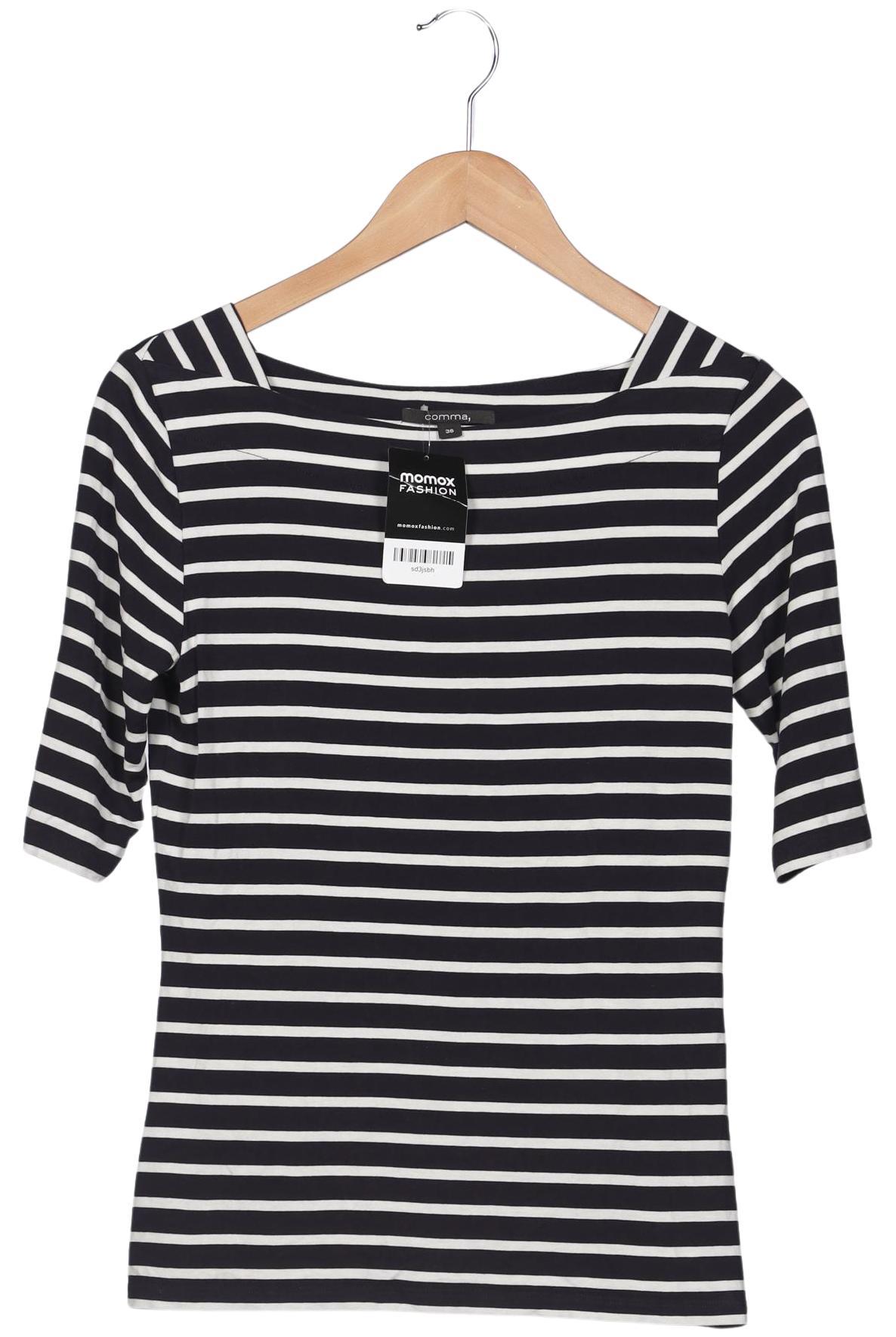 

Comma Damen T-Shirt, schwarz, Gr. 36