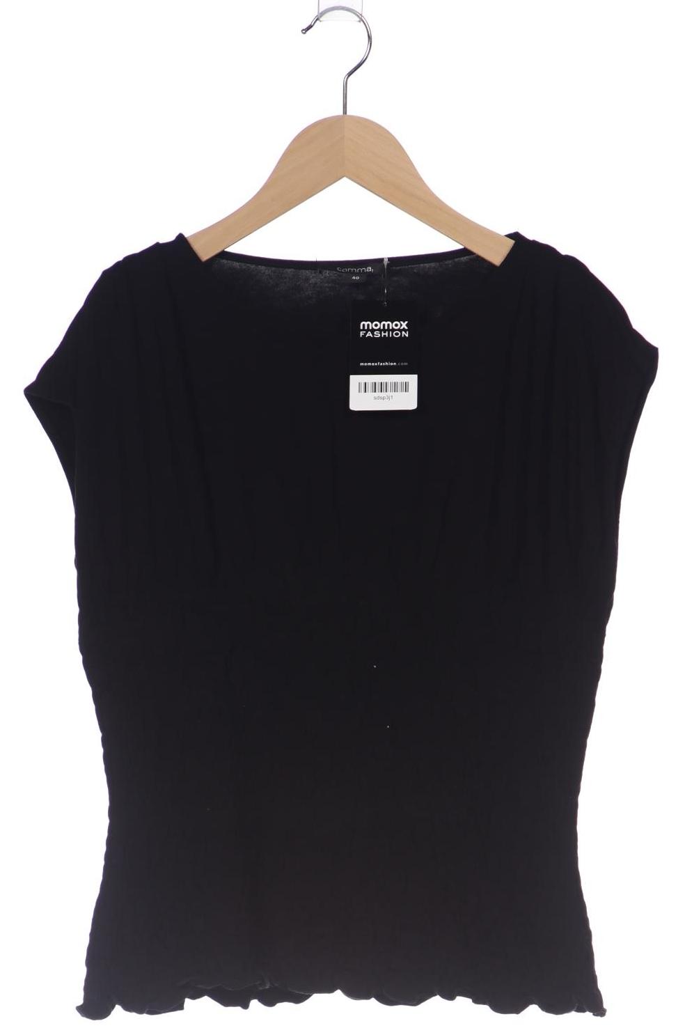 

Comma Damen T-Shirt, schwarz, Gr. 40