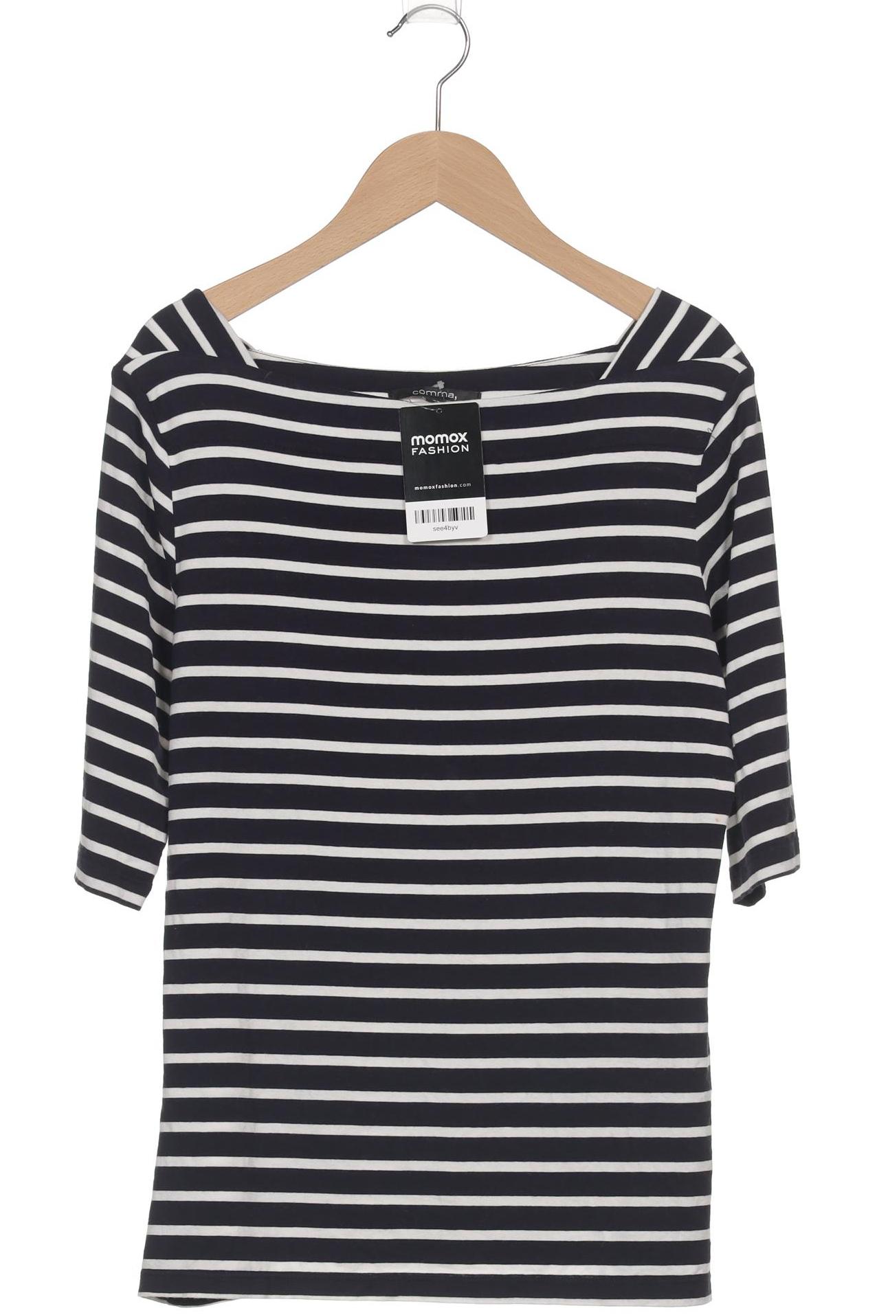 

Comma Damen T-Shirt, marineblau, Gr. 38