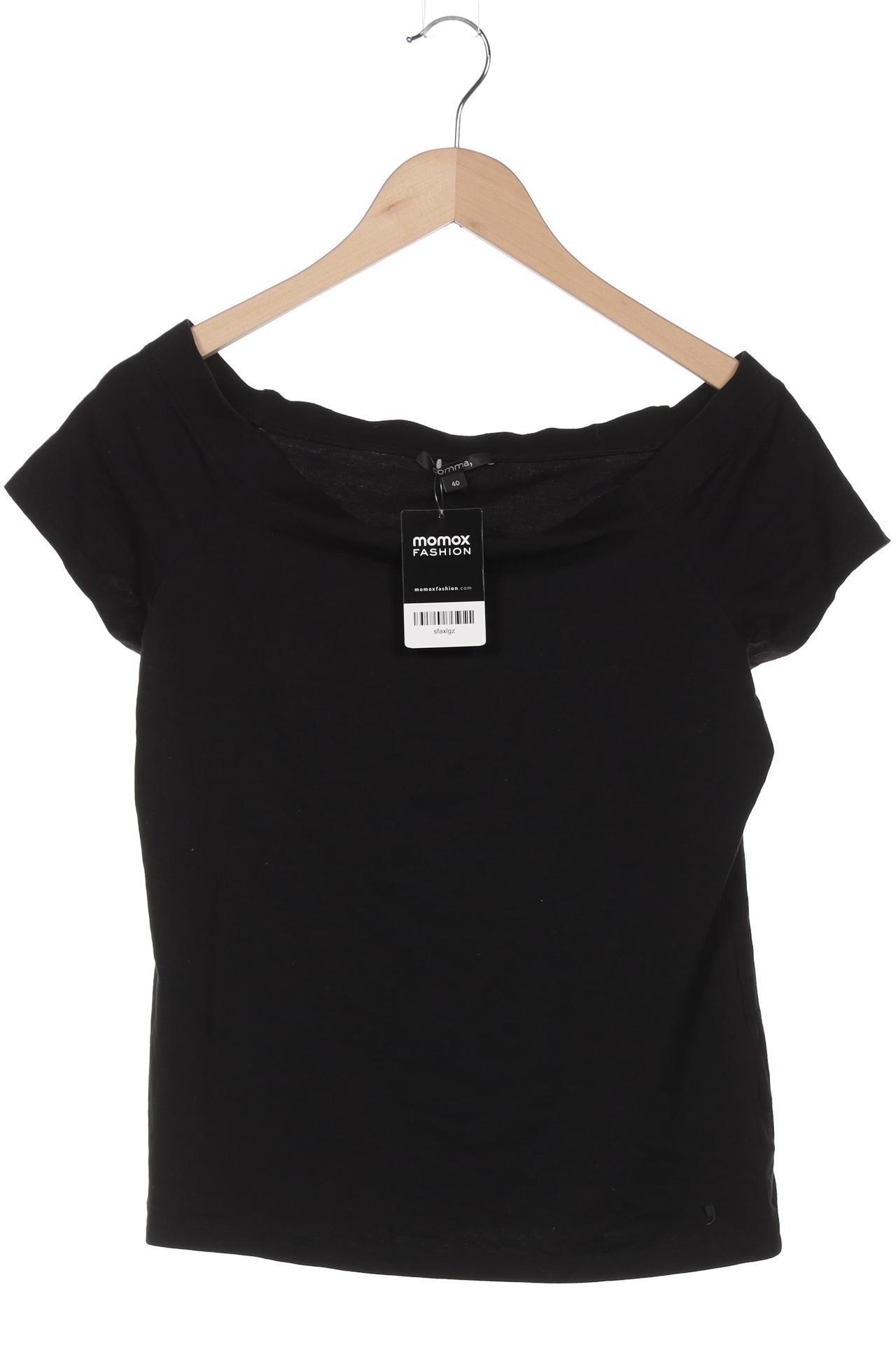 

Comma Damen T-Shirt, schwarz, Gr. 40