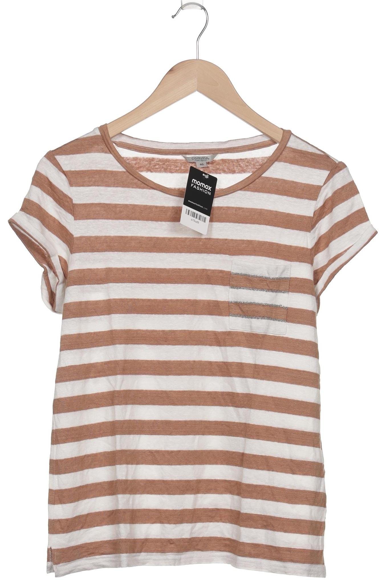 

Comma Damen T-Shirt, braun, Gr. 40