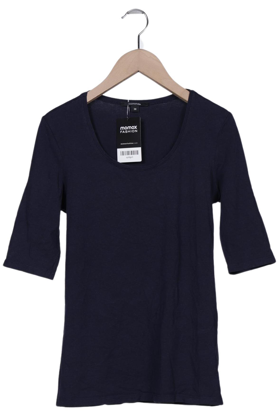 

Comma Damen T-Shirt, marineblau, Gr. 38