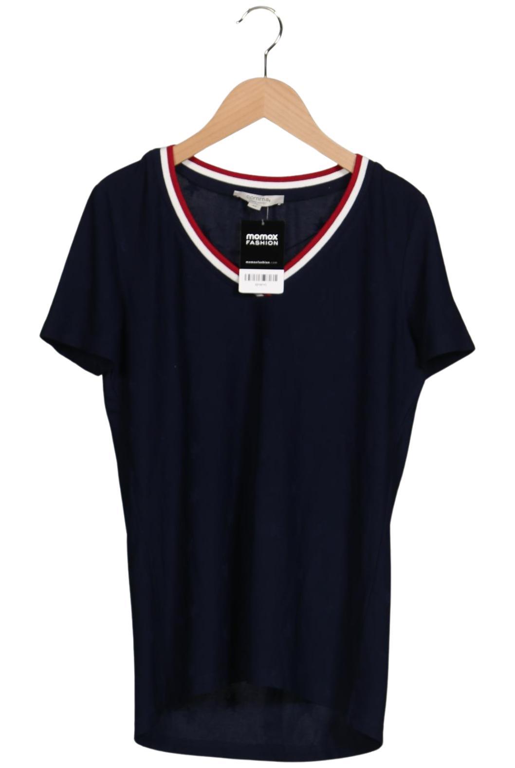 

Comma Damen T-Shirt, marineblau, Gr. 36
