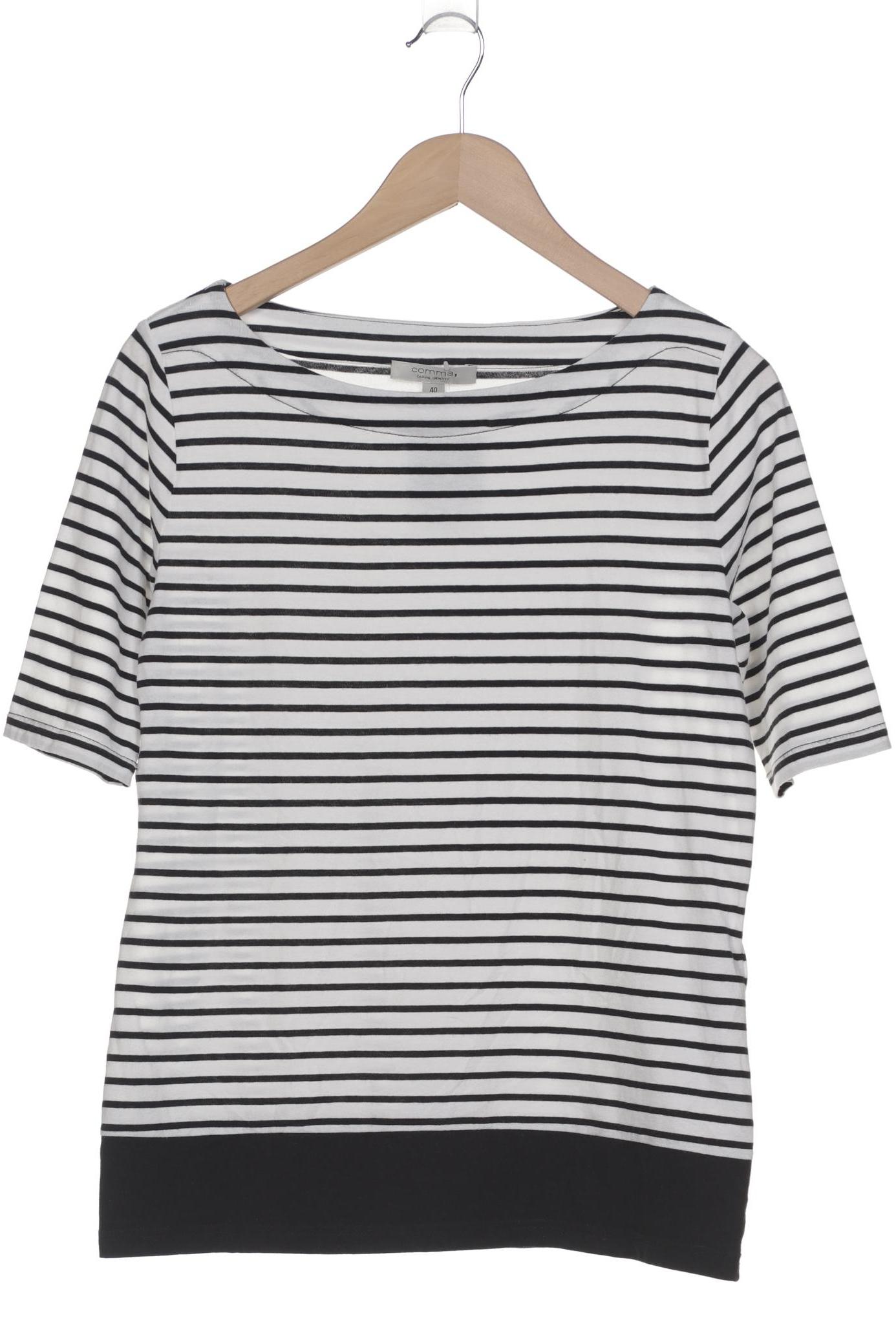 

Comma Damen T-Shirt, weiß, Gr. 40