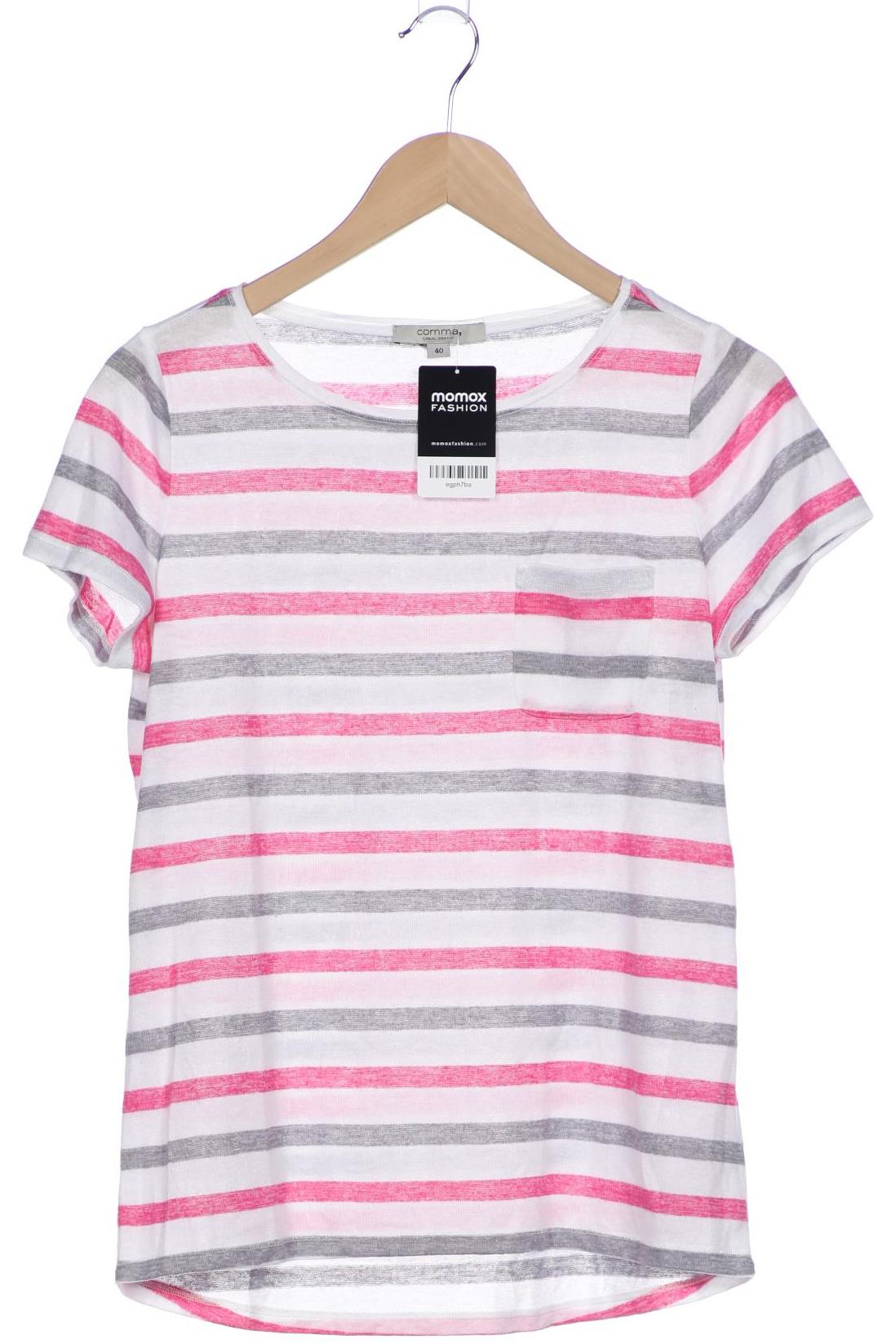 

Comma Damen T-Shirt, weiß, Gr. 40