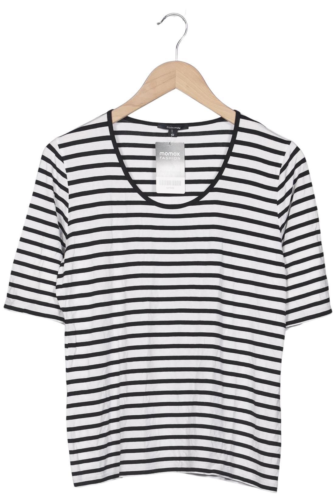 

Comma Damen T-Shirt, weiß, Gr. 42